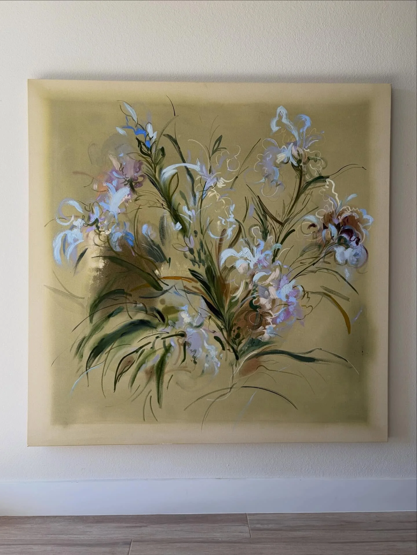 A dance of iris 🫶🏻 commissioned for a client by @anneirwinfineart 💛