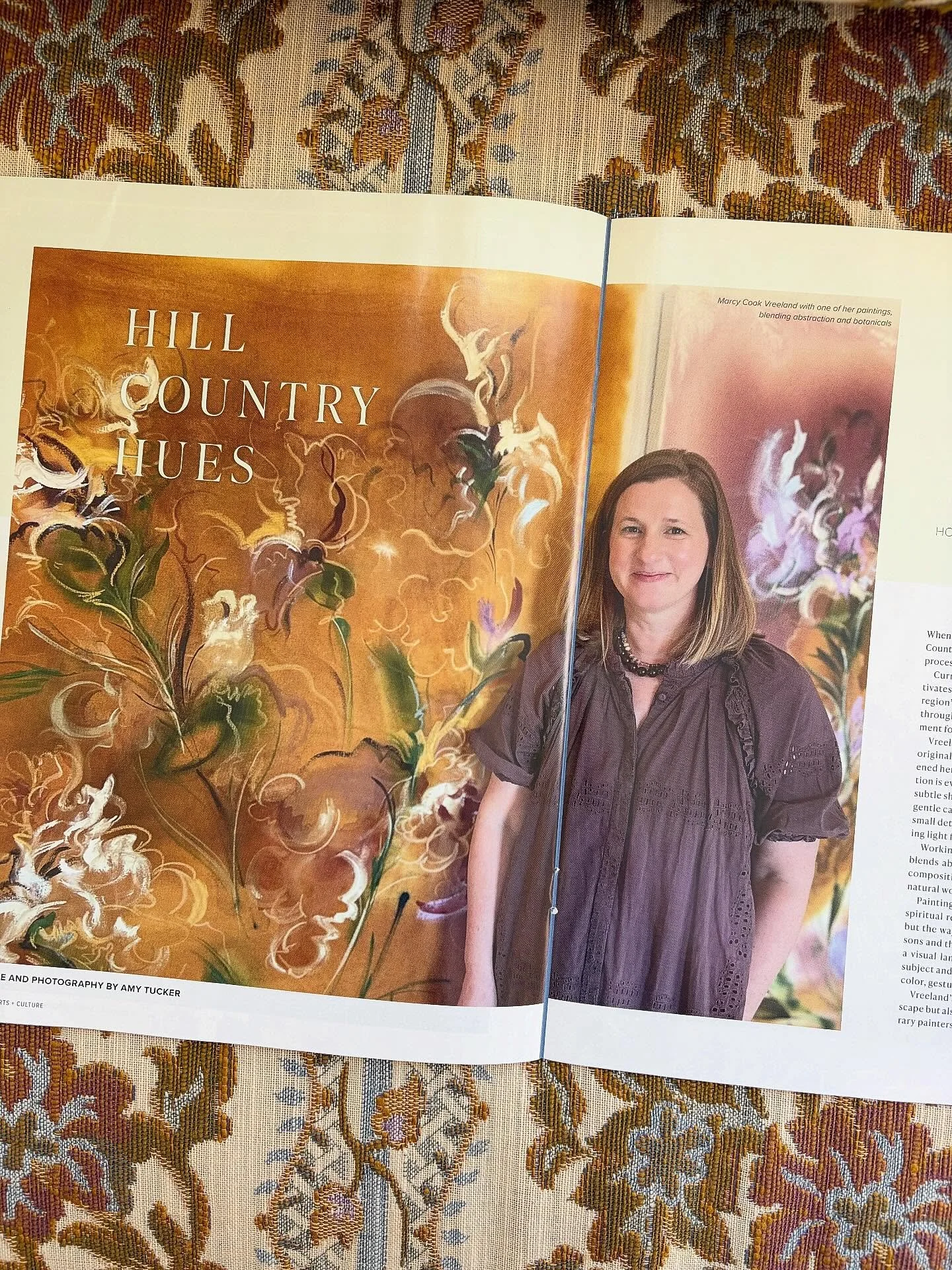 So honored to be featured in the latest issue of @fredericksburg_citylifestyle 💛 hugely grateful to @amytuckerstudio @artranchfbg for writing so graciously about my studio practice and my love for our little town of Fredericksburg, TX. 🥰