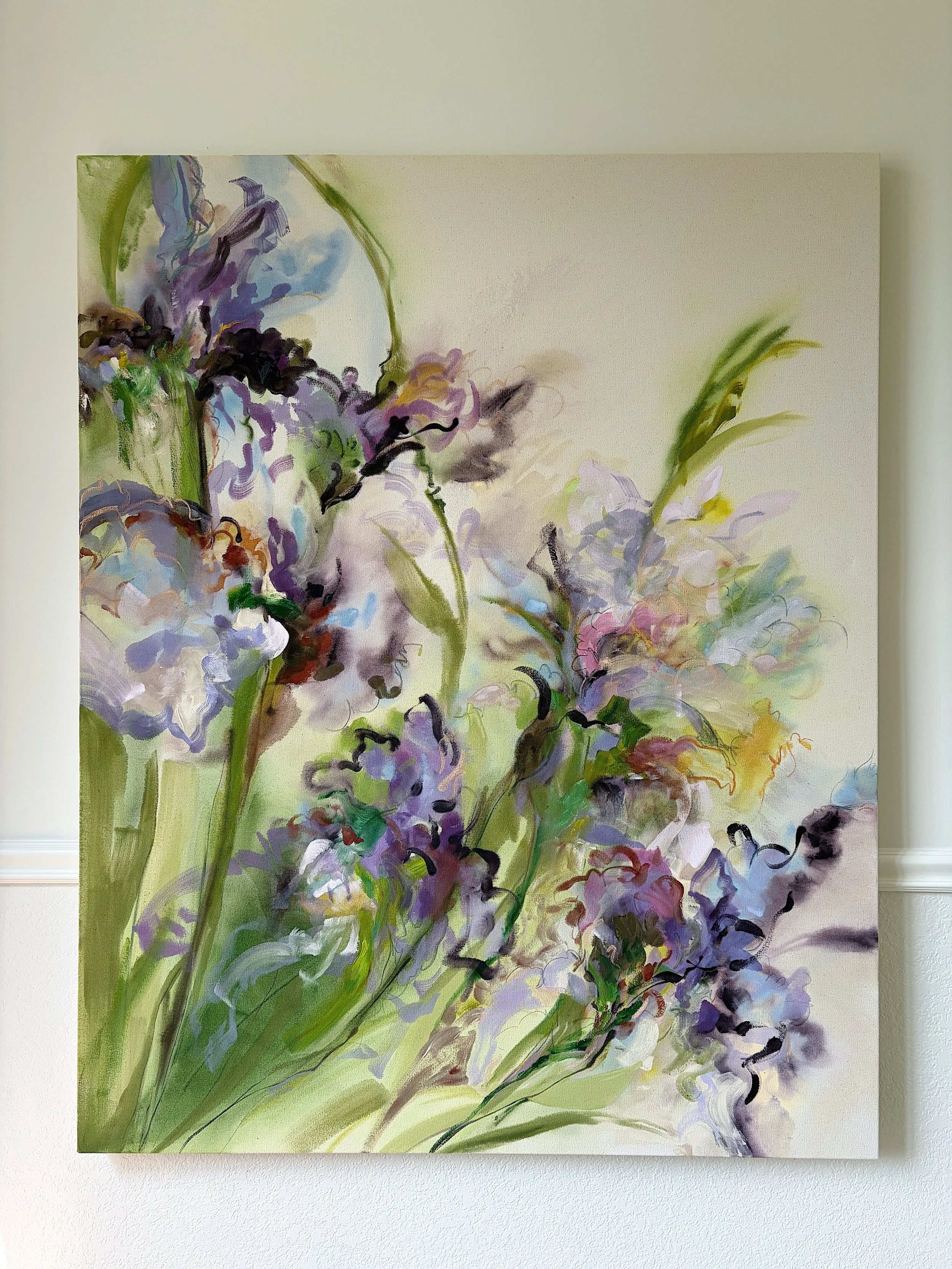 "Irises, Early Spring at Dawn"