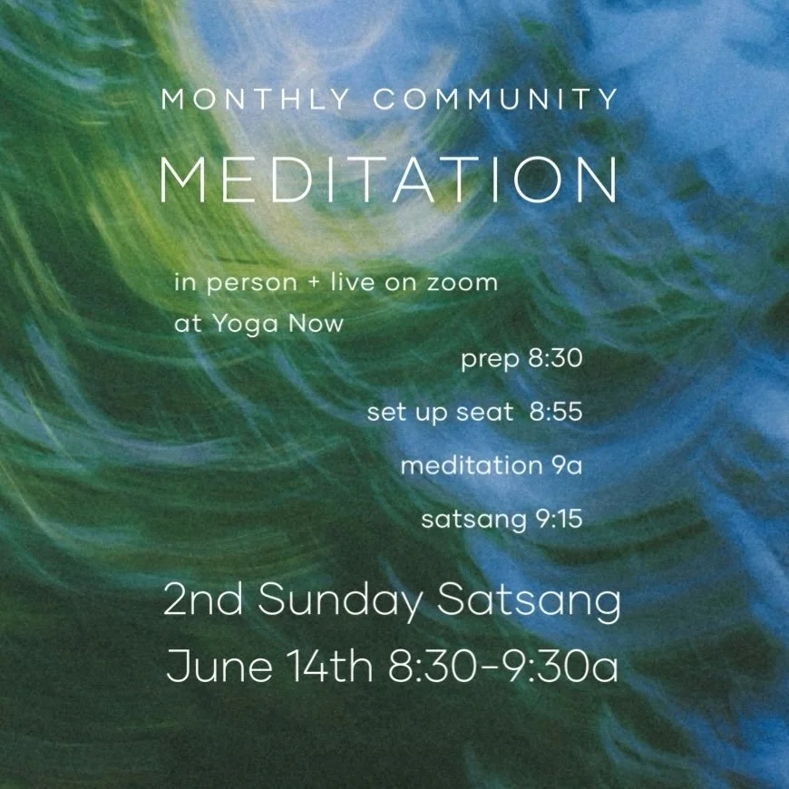 Monthly Community Meditation 2nd Sunday Satsang