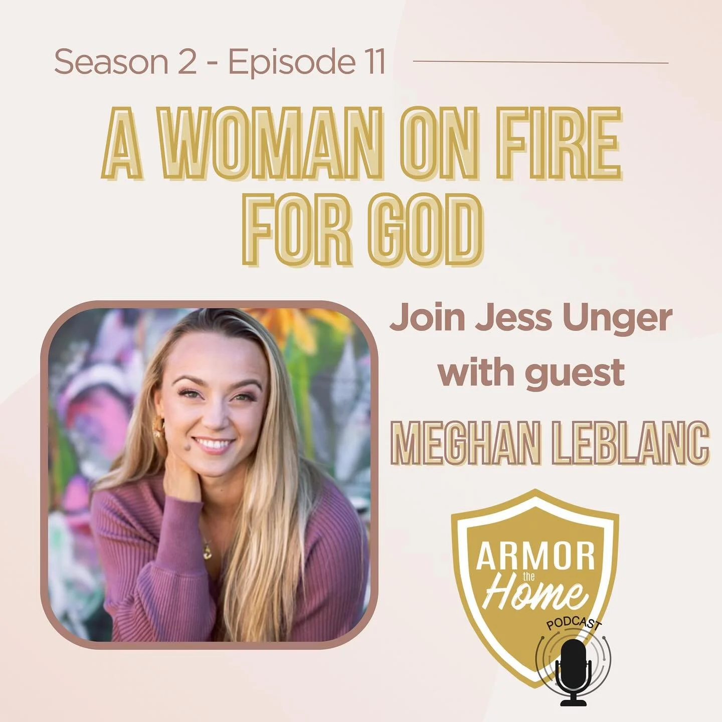 Episode 11&ndash; A Woman on 🔥 For God is NOW streaming!! 🎙️

We&rsquo;re diving into a story of transformation with Meghan LeBlanc. A woman who walked away from a successful bodybuilding career to follow Jesus and now runs a thriving Kingdom busin