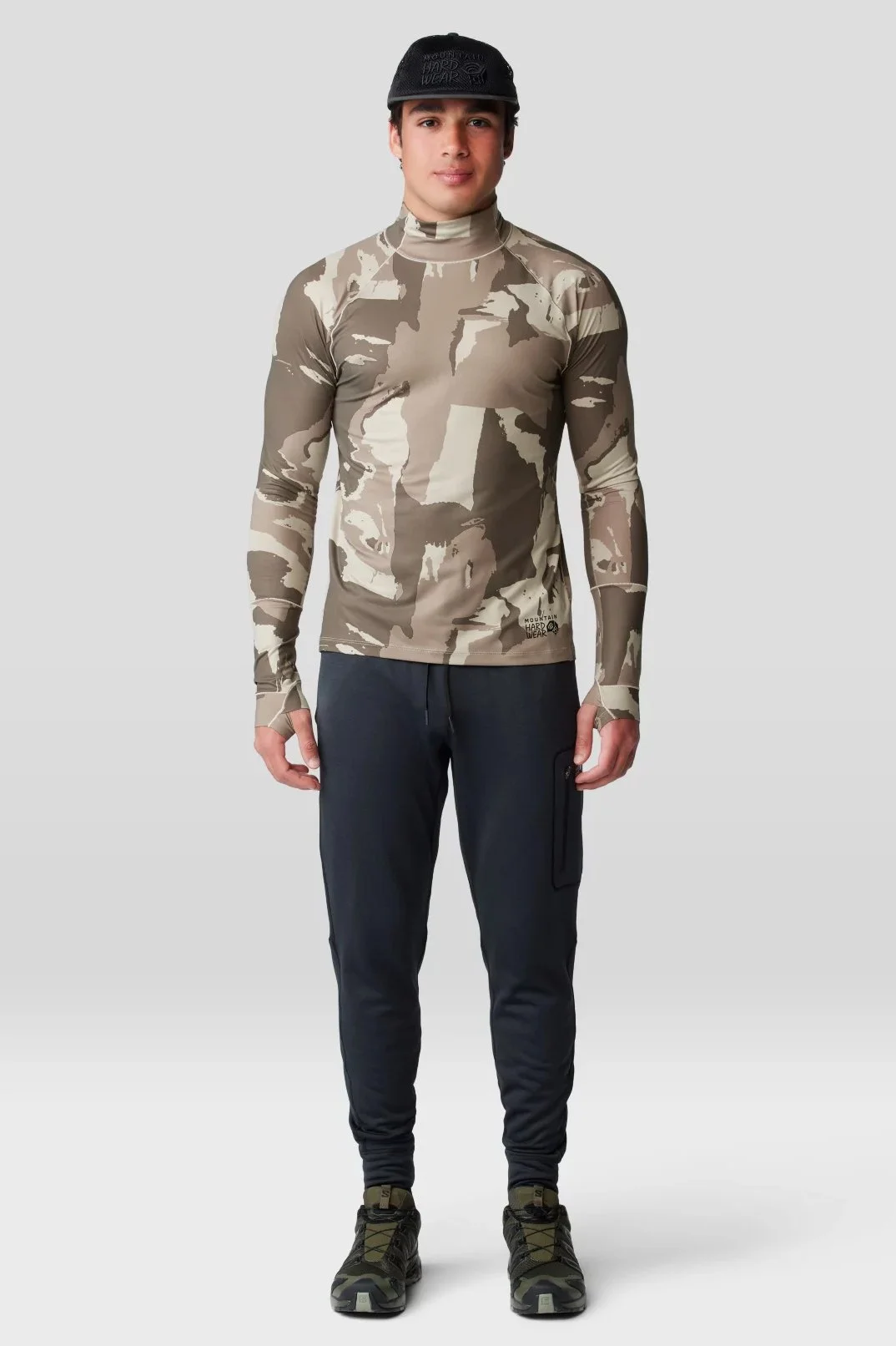 Butter Up Mock Neck in Badlands Snowdrifts Print & Butter Up Pant in Black