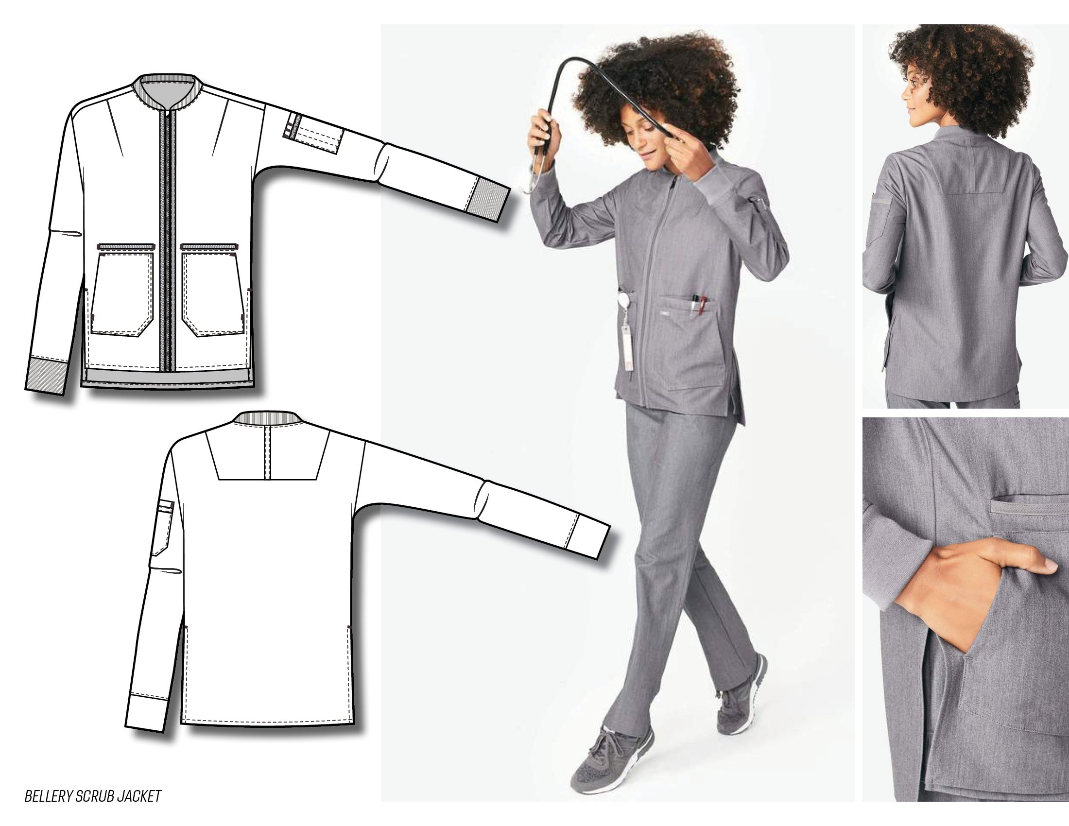 The Bellery Scrub Jacket