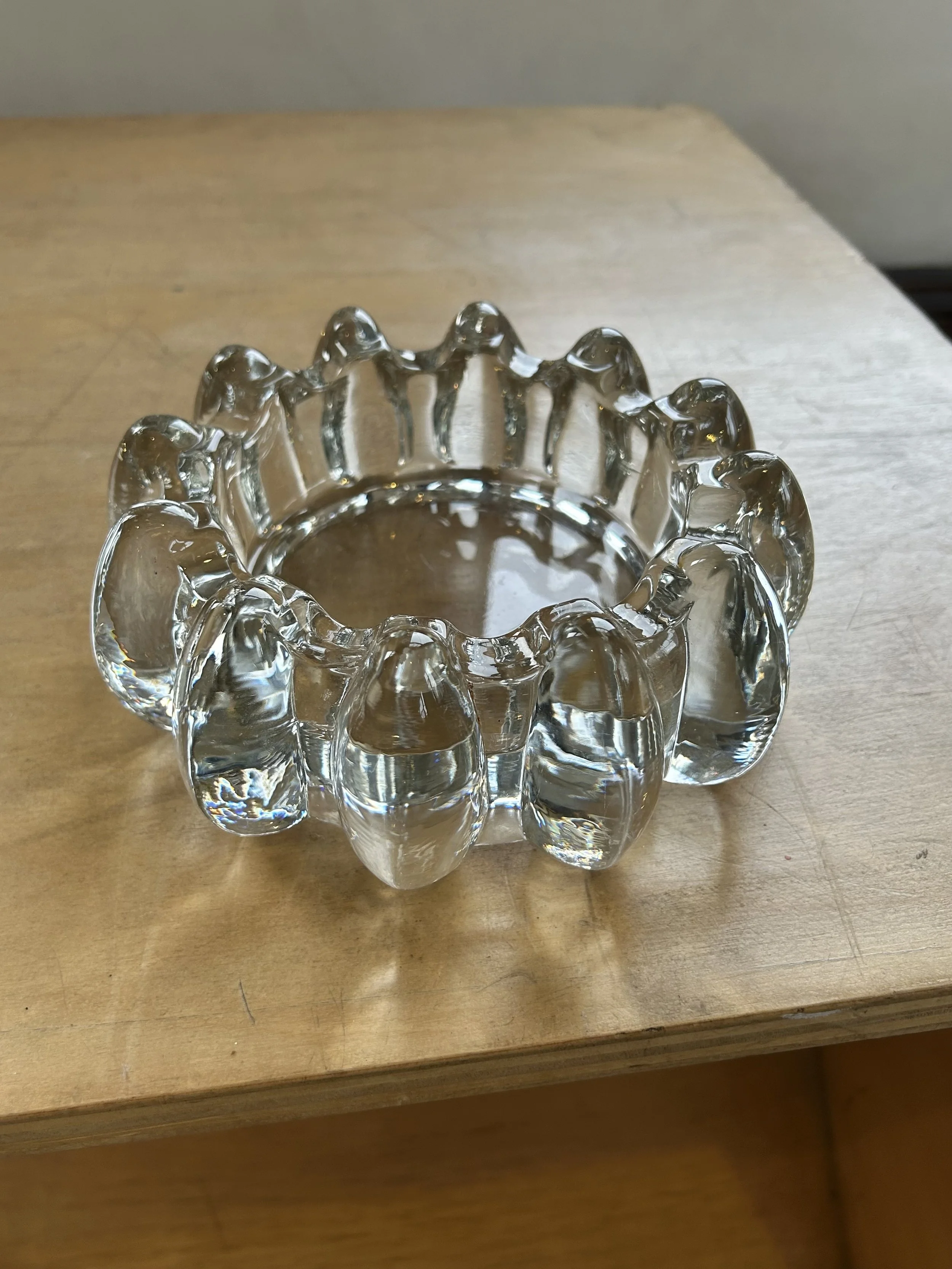 Vintage Lead Crystal Ashtray
