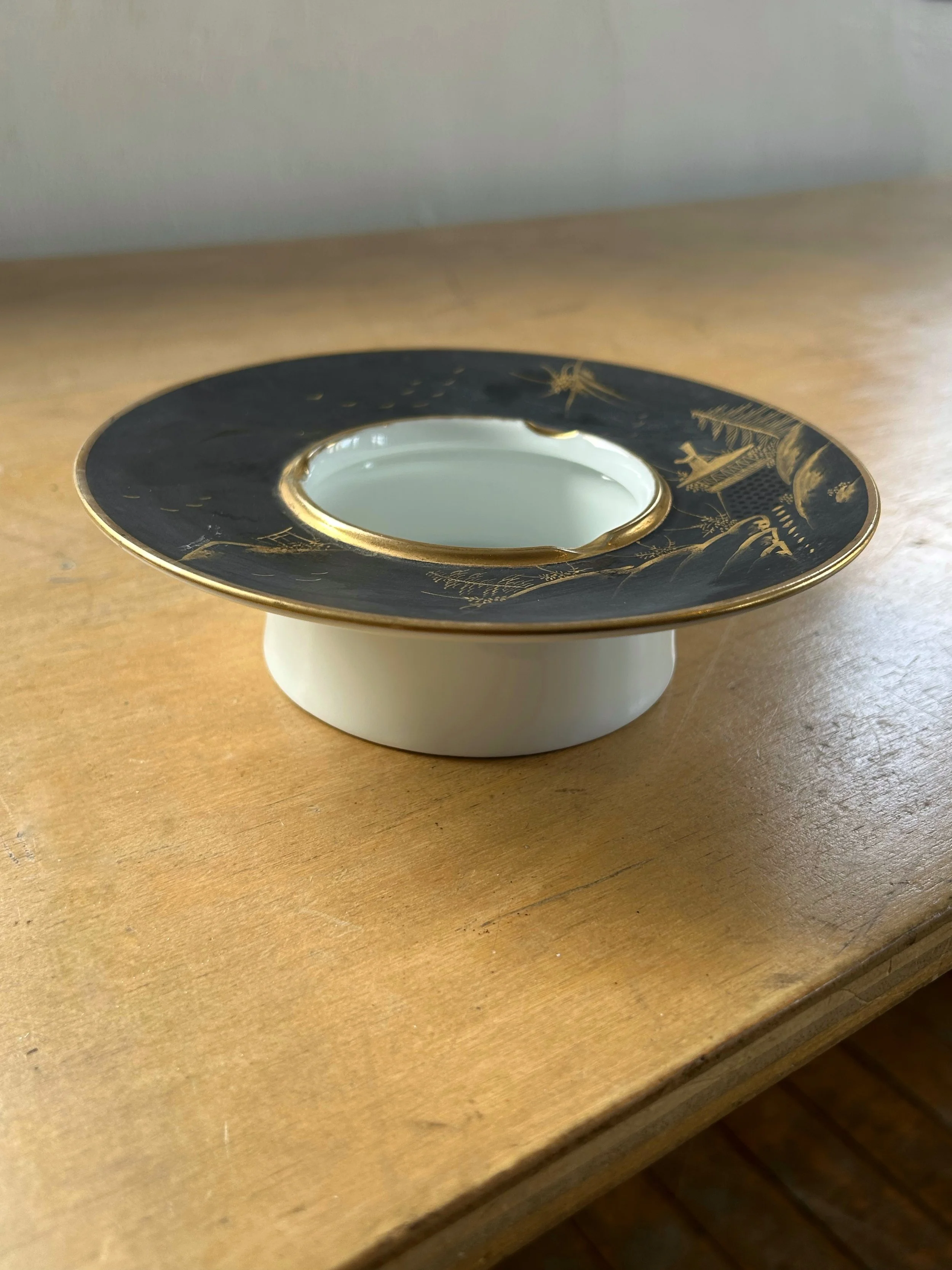 Vintage 24K Gold Porcelain Ashtray
