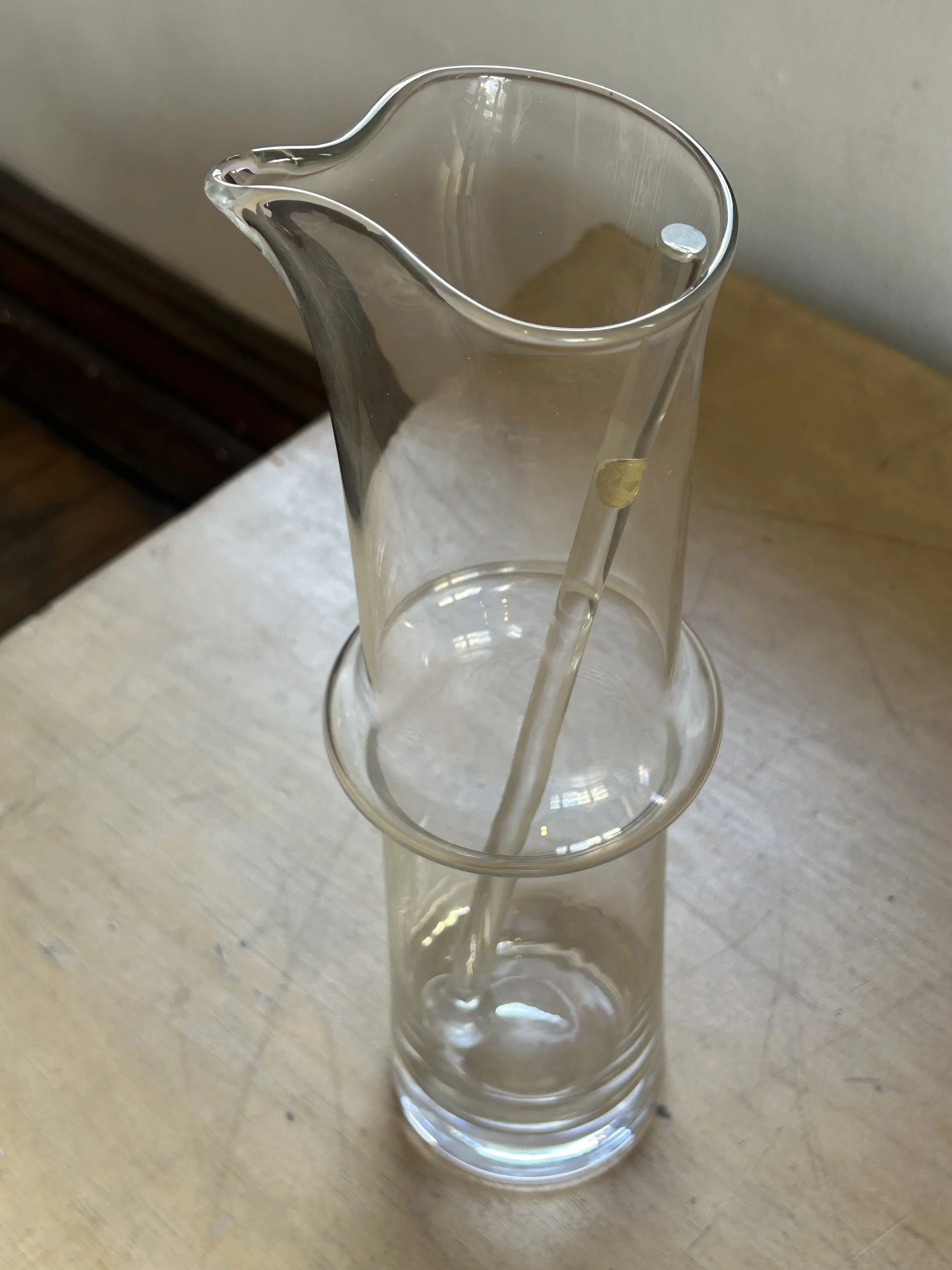Vintage Handblown Cocktail Pitcher