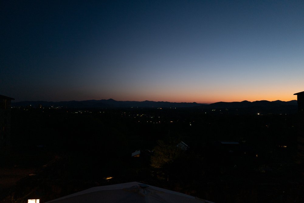 From the Sunset Terrace @ Grove Park Inn