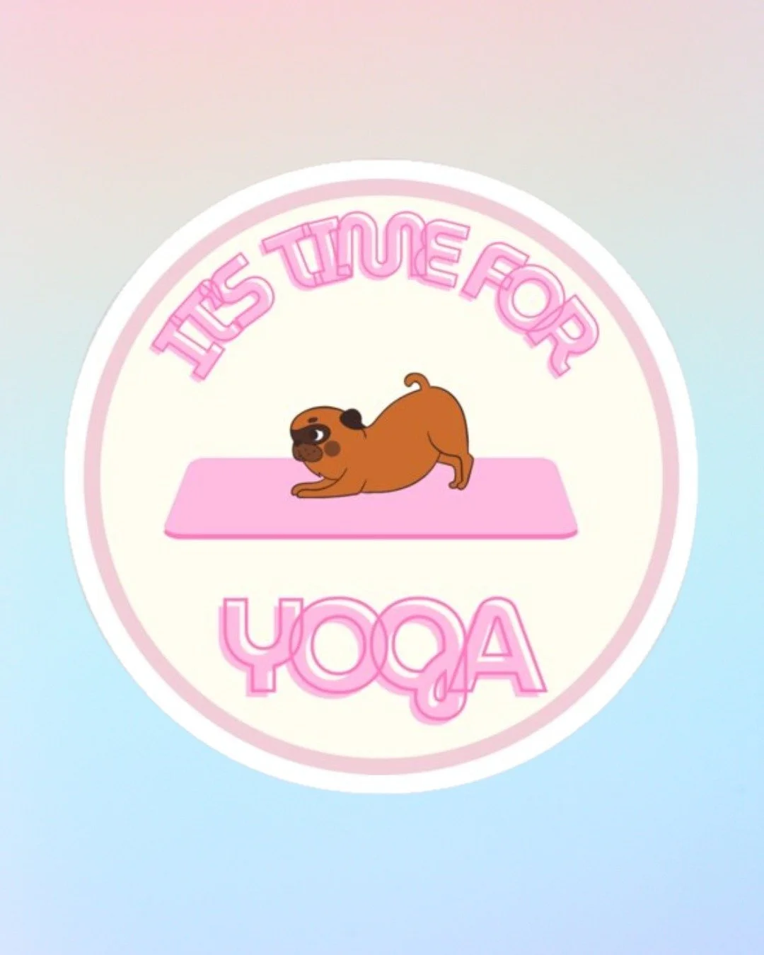 Meet your new favorite little reminder to pause, stretch, and smile — our Yoga Pink Puppy Sticker is here to add a dose of playfulness and positivity wherever you stick it. 
✨ Durable, water-resistant, and kiss-cut with a soft matte finish &md
