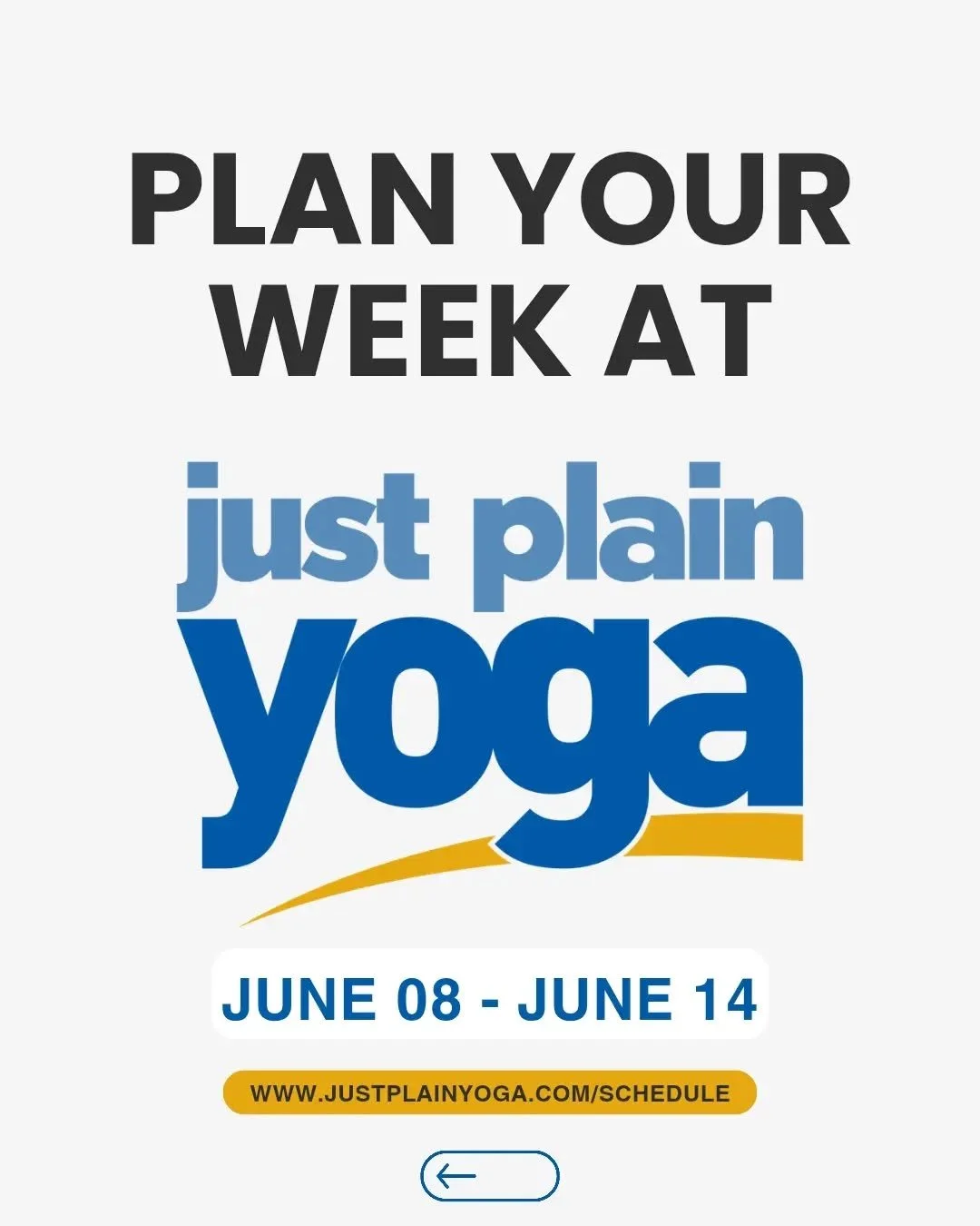 Plan your week with Just Plain Yoga.

Take a moment to pause, look ahead, and choose the practices that will support you, whether that means gentle movement, deep rest, or reconnecting with your breath.

✨ Practice anytime, anywhere.
Our Video On Dem