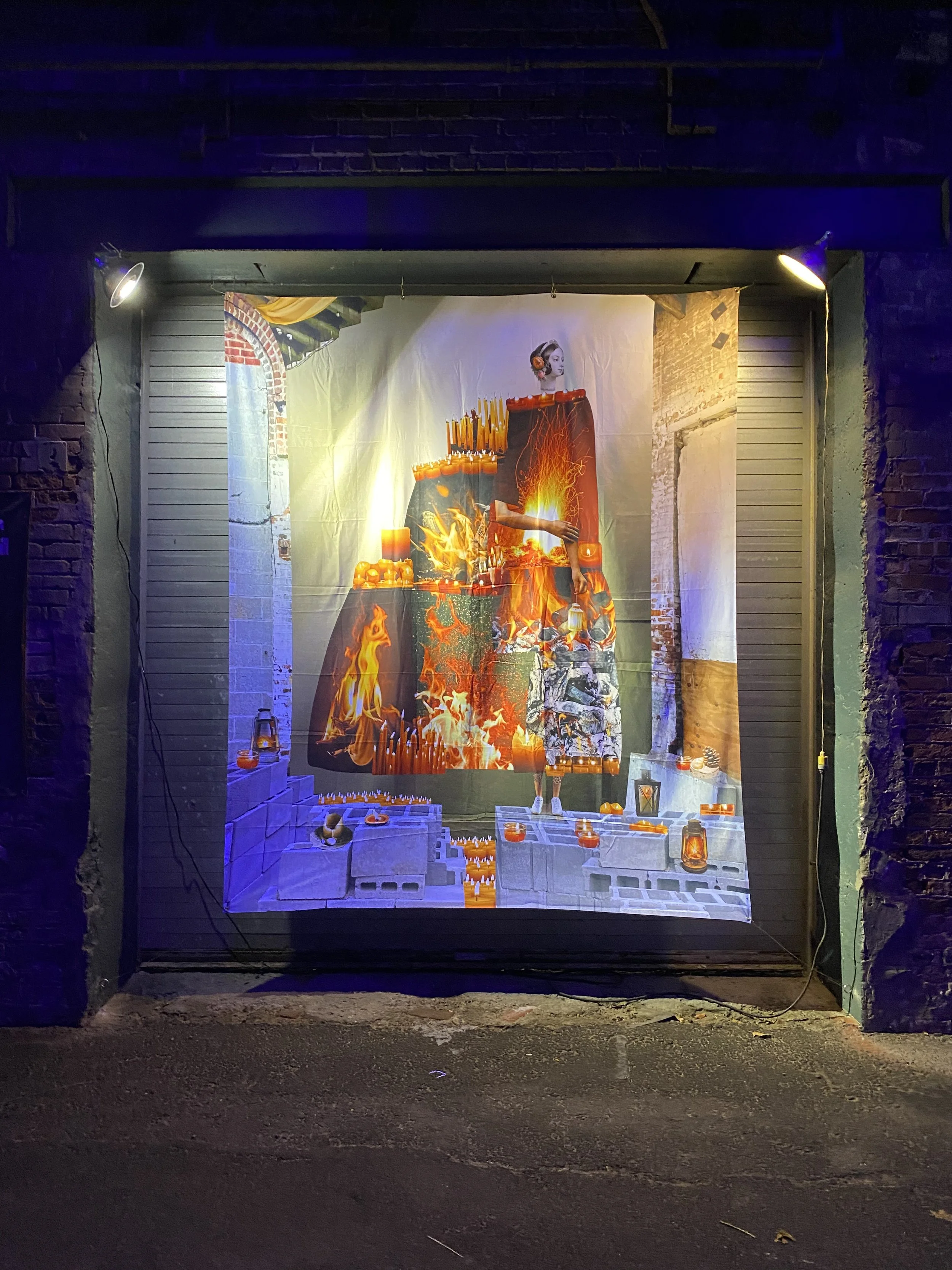 Let There Be Light outdoor exhibition at Garner Arts Center, an outdoor exhibition during the Covid pandemic