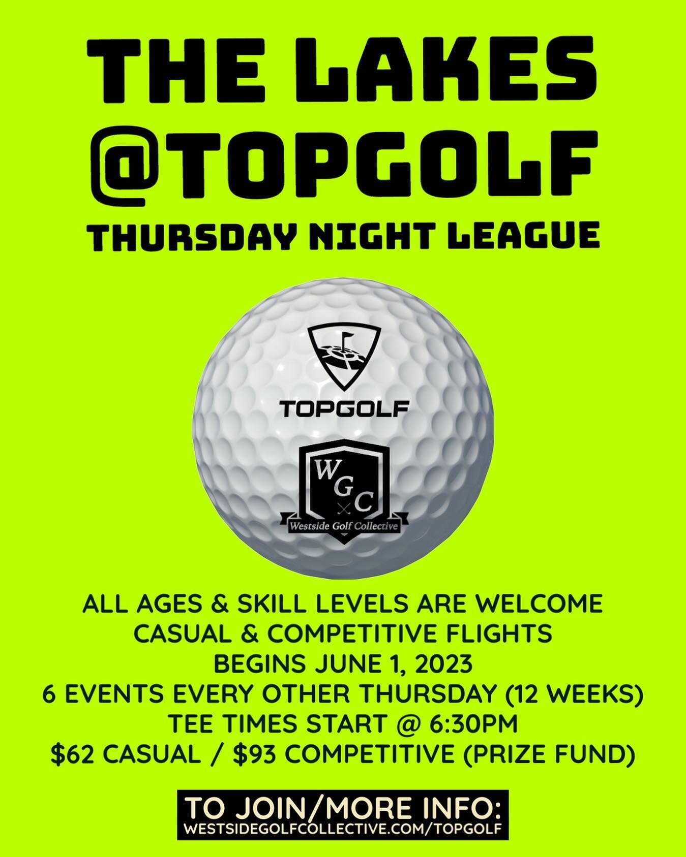 Season 2 starts June 1, 2023
Registration link in bio
All ages &amp; skill levels are welcome
Casual &amp; Competitive flights 
Every other Thursday night
Tee-times begin @ 6:30PM