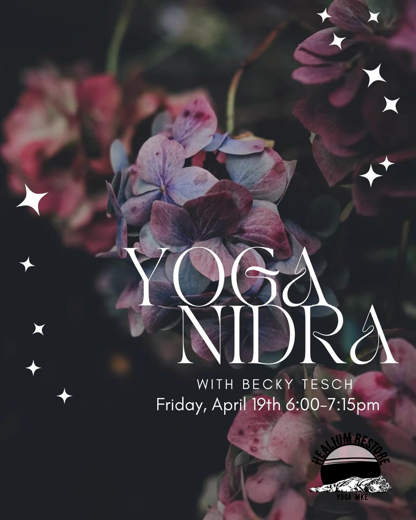 on the agenda this weekend:

🌷Friday 4/19 6-7:15pm Yoga Nidra w/ Becky 
🌷Saturday 4/20 100-11am Karma Class w/ Whitney 
🌷Saturday 4/20 6-8pm Earth Day Libra Full Moon Circle w/ Heather B.
🌷Sunday 4/21 8:30-9:30am Movement &amp; Meditation w/ Beth