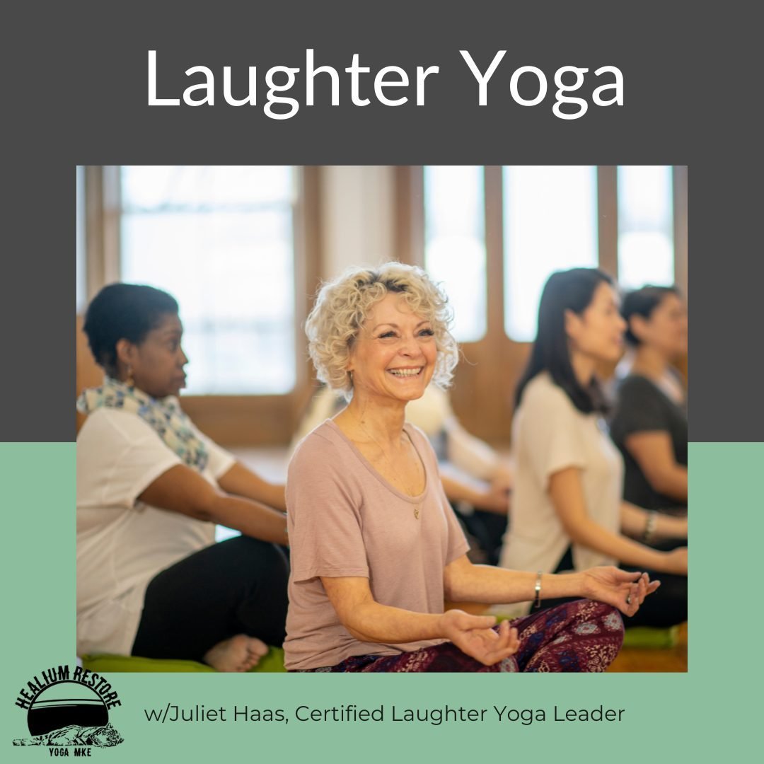 😅🧘Laughter Yoga🧘😅

Join Juliet Haas, Certified Laughter Yoga Leader, on Thursday May 2nd from 6:00-7:15 pm at Healium Restore for Laughter Yoga! 

Lighten your mental load, improve your mood, and connect with others at Laughter Yoga! Laughter yog