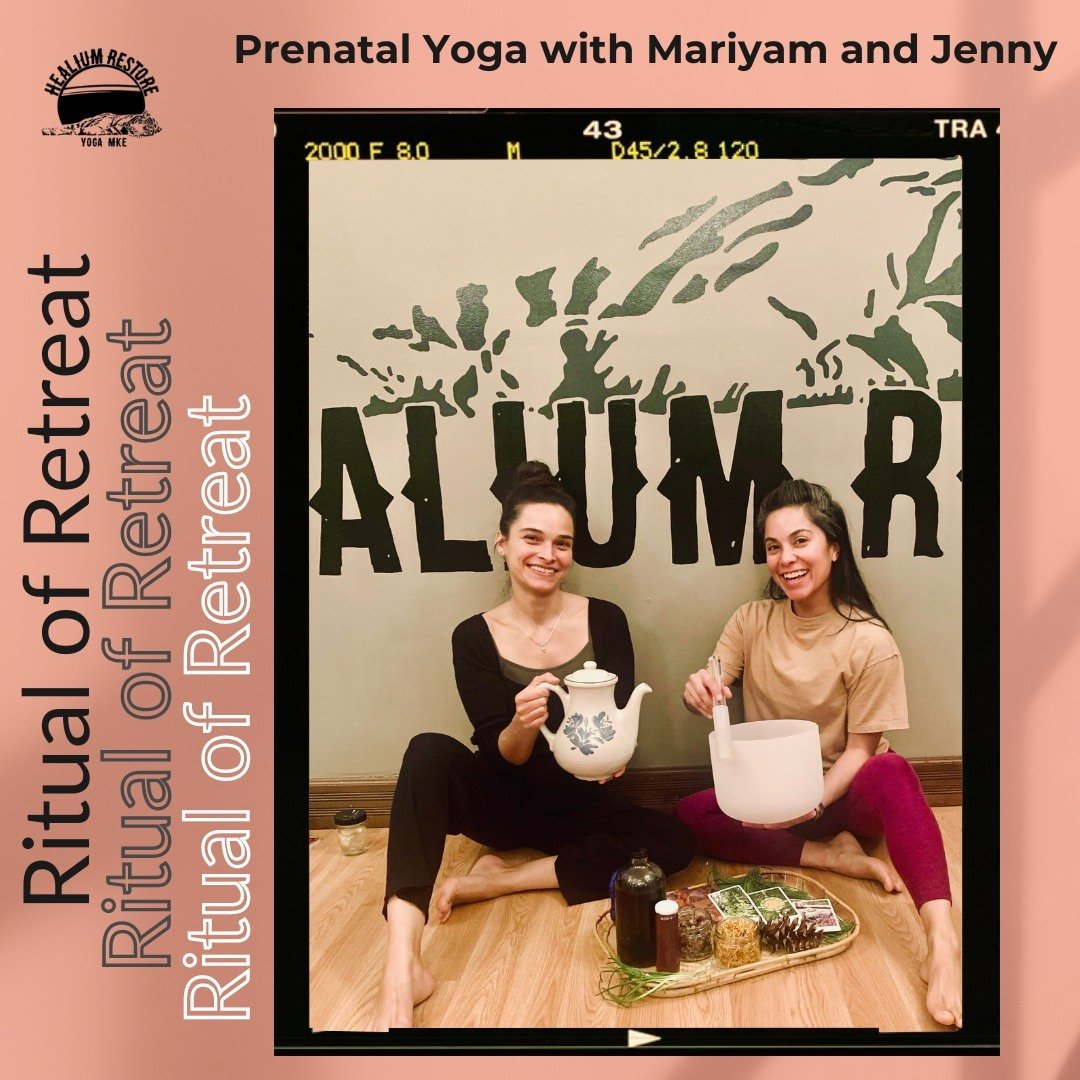 🤰Prenatal Yoga: Ritual of Retreat🤰

Join Mariyam and Jenny for Ritual of Retreat: a 4-week Prenatal Yoga series.

This class meets on Tuesday evenings in May, 6:00-7:15 pm at our Healium Restore location. May 7th-May 28th.

Join us for a prenatal y
