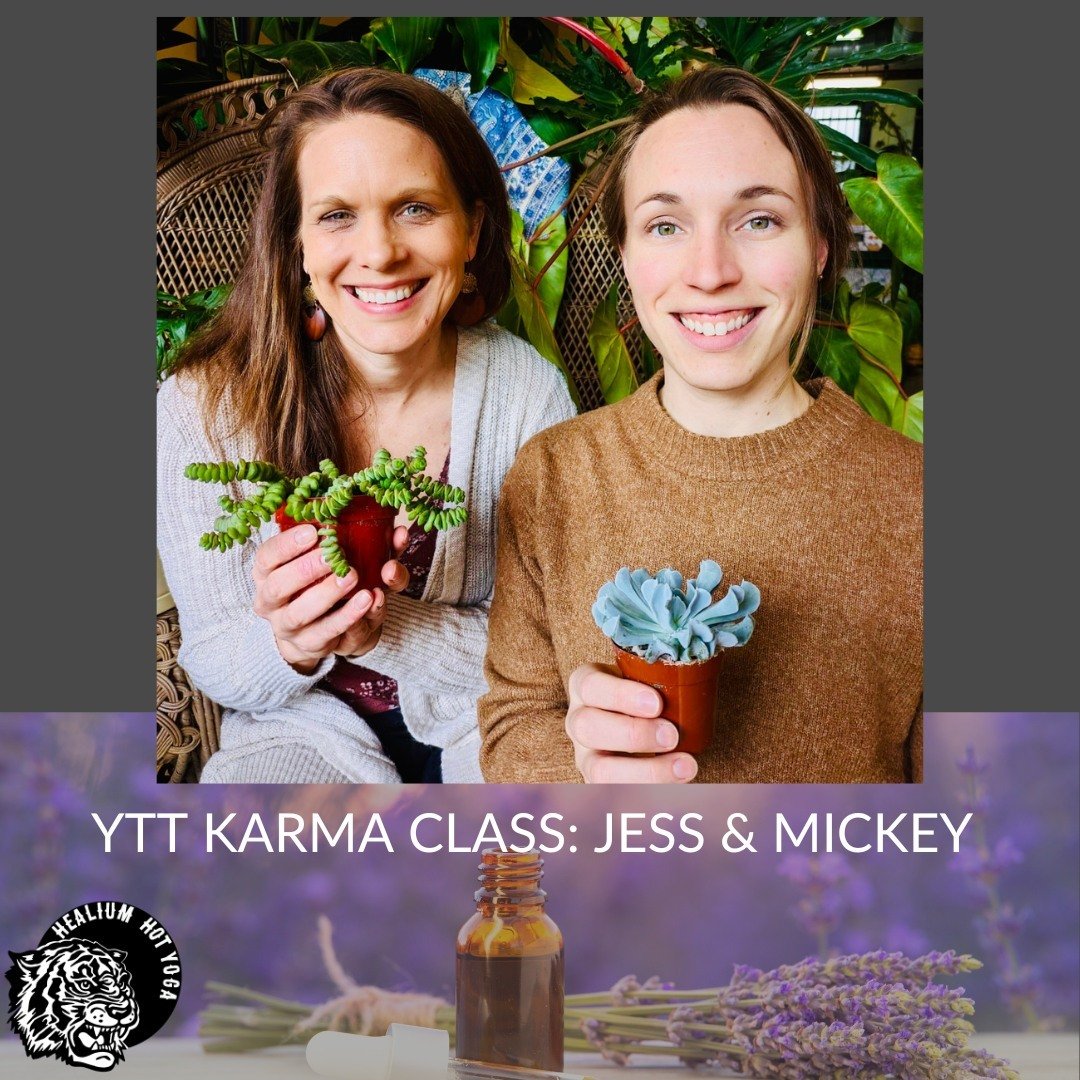 🧘YTT Karma Class🧘

Our Yoga Teacher Trainees are co-teaching Karma classes during the month of May! 

Please join Jess and Mickey on Saturday May 11th from 3:00-4:00 pm for a gentle yoga flow with essential oils at Healium Hot Yoga-Bay View. 

The 