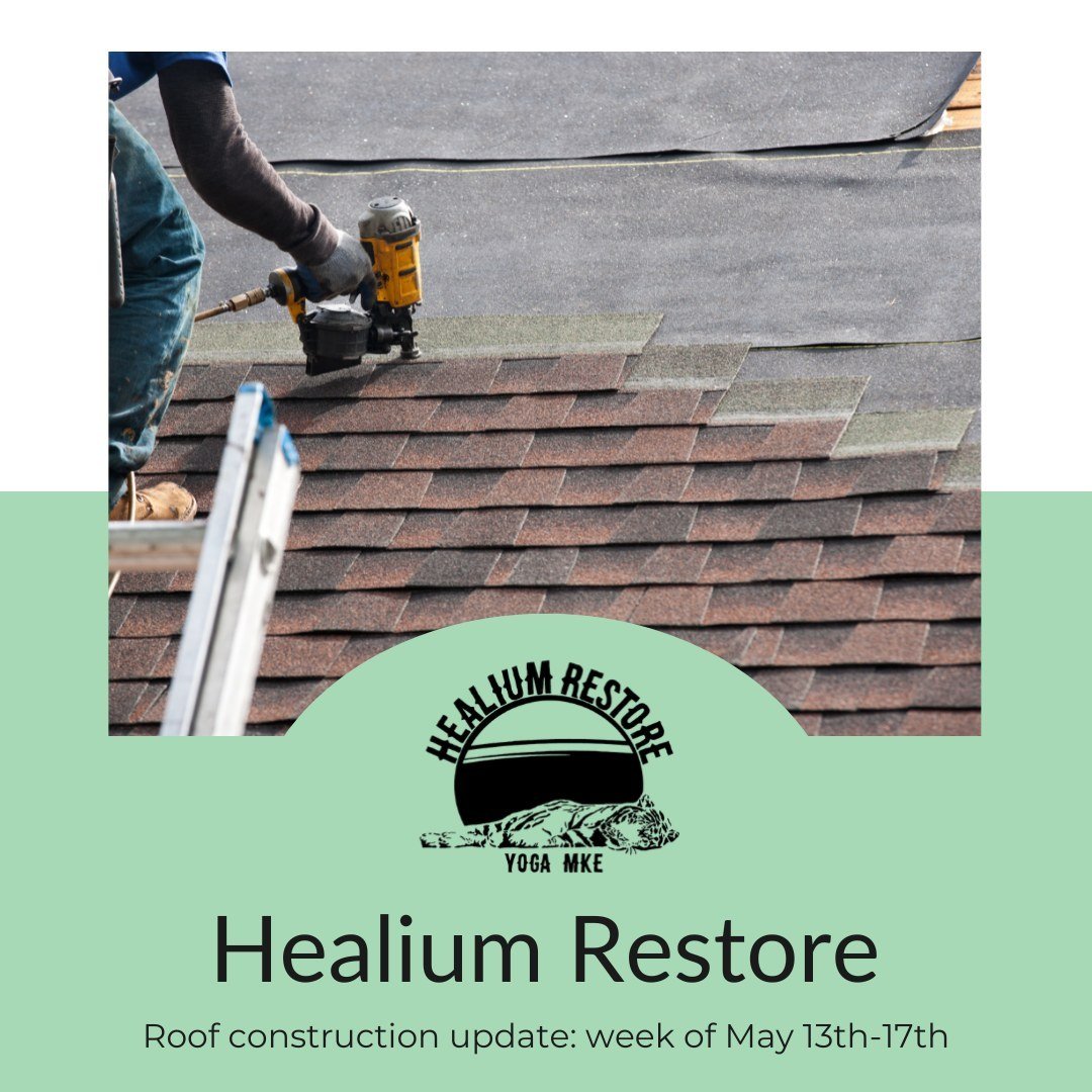 Healium community!! We sincerely apologize that our classes at Healium Restore have been in flux this last week and potentially next! We are in a building that is having the roof replaced (a very LOUD project, not ideal for yoga classes) and it is al