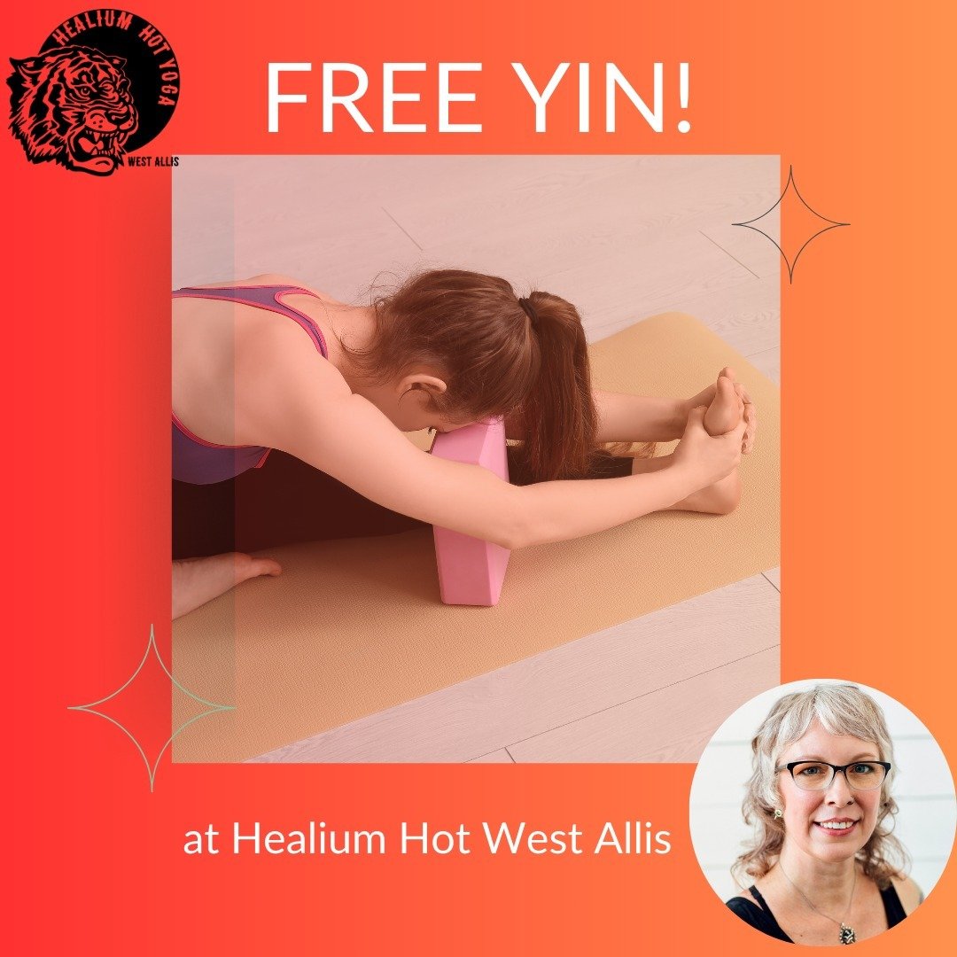 🧘FREE Yin at Healium West Allis🧘

Join Pam on Sunday May 19th from 11:30am-12:30pm at our Healium Hot Yoga-West Allis studio!
 
Please note *only* blocks and straps will be available for props at this class and this class will *not* be heated. 
 
Y