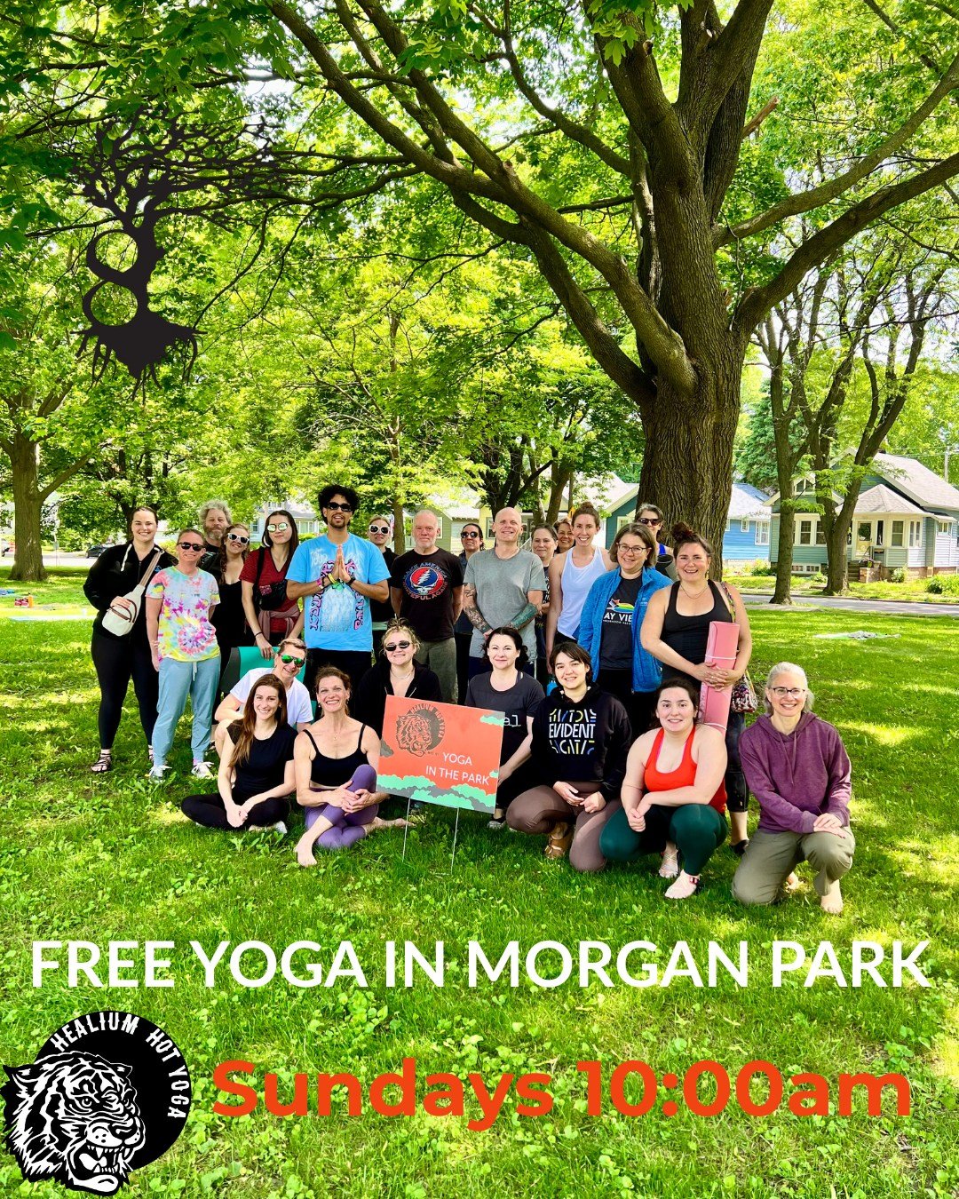 🌳FREE YOGA IN MORGAN PARK🌳
Sundays throughout the season

It&rsquo;s really truly summer!!! Let&rsquo;s celebrate with FREE yoga in Morgan Park!

Healium is so happy to partner with 8 Branches Chinese Medicine and Milwaukee County Parks again this 