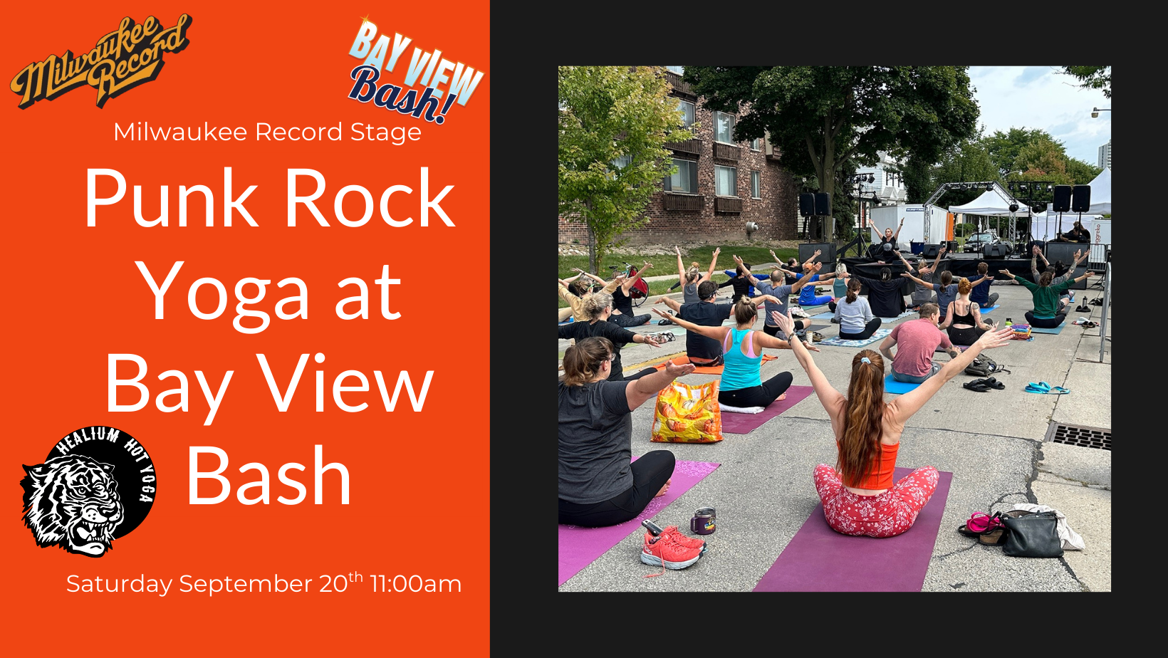 Punk Rock Yoga at Bay View Bash w/Sarah