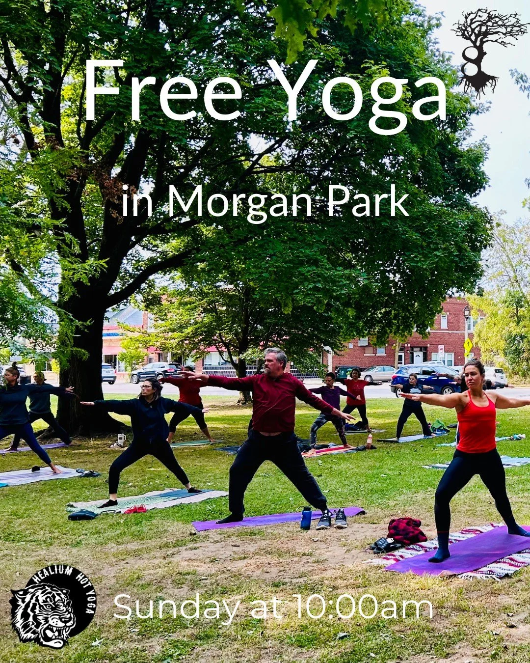 🌳FREE YOGA IN MORGAN PARK🌳 

Take your practice outside this Sunday morning! 

Healium is so happy to partner with 8 Branches Chinese Medicine and Milwaukee County Parks again this summer at Morgan Park! Please join us each Sunday at 10:00 am throu