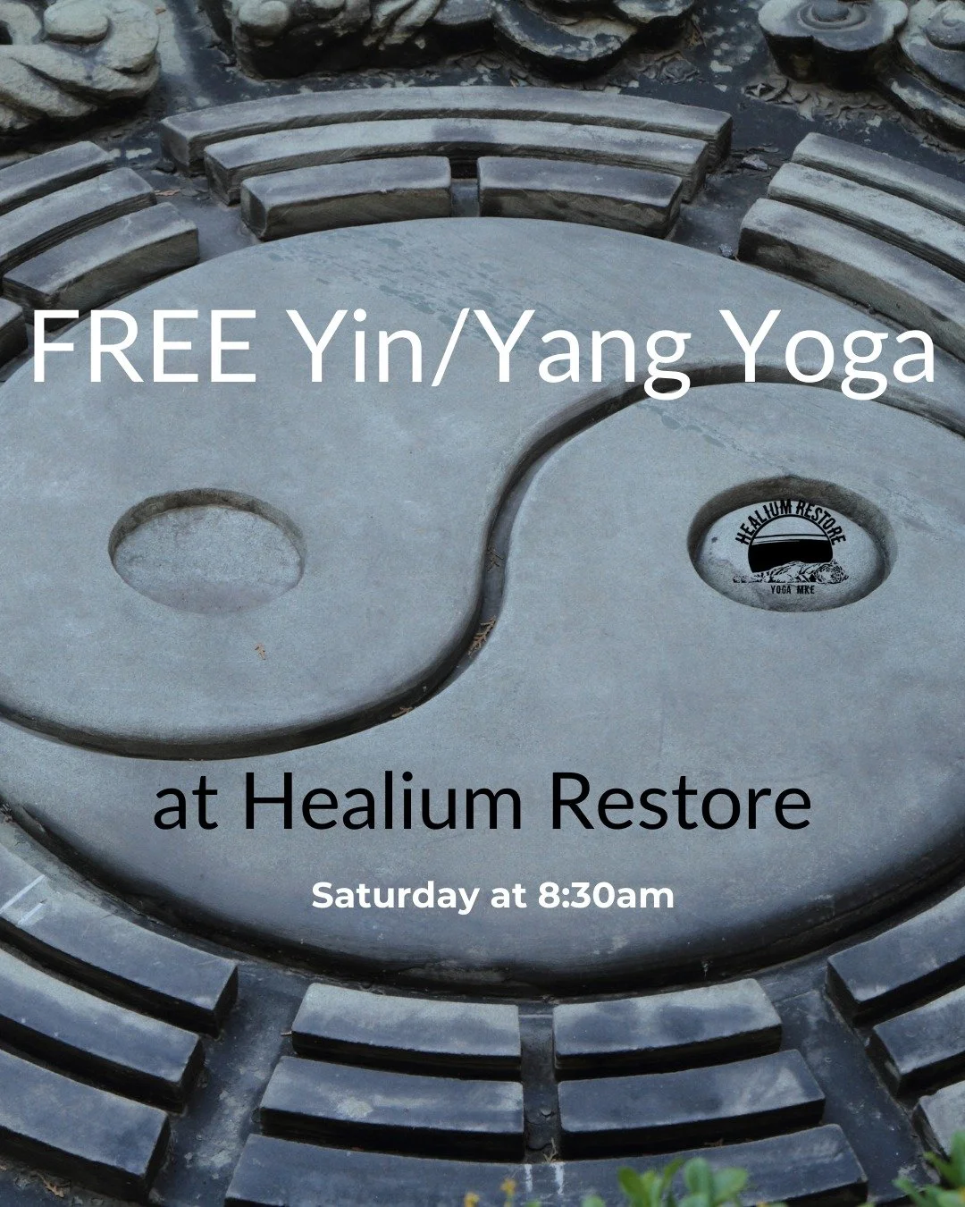 FREE Yin/Yang on Saturdays
this summer at Healium Restore

Just two Saturdays left in August and that means just two more chances for free yoga at Healium Restore!

Cool off with some FREE* summertime Yin/Yang Yoga at Healium Restore, Saturdays from 