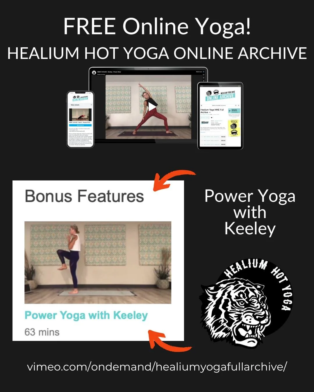 FREE Power Yoga

Join Keely for a an hour of FREE Power Yoga that focuses on balance!

No code, no membership. Just a digital device, you and your mat (plus maybe a space heater, some pillows and blankets, blocks and straps, possibly a few animals an