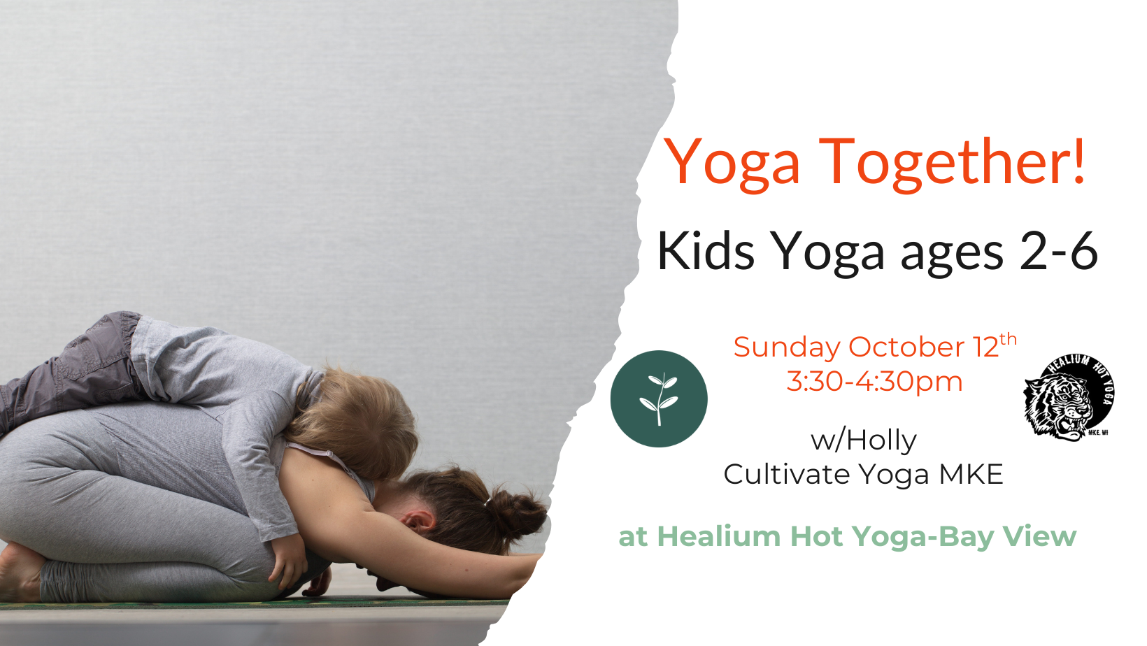 Yoga Together! Kids Yoga ages 2-6 (October)