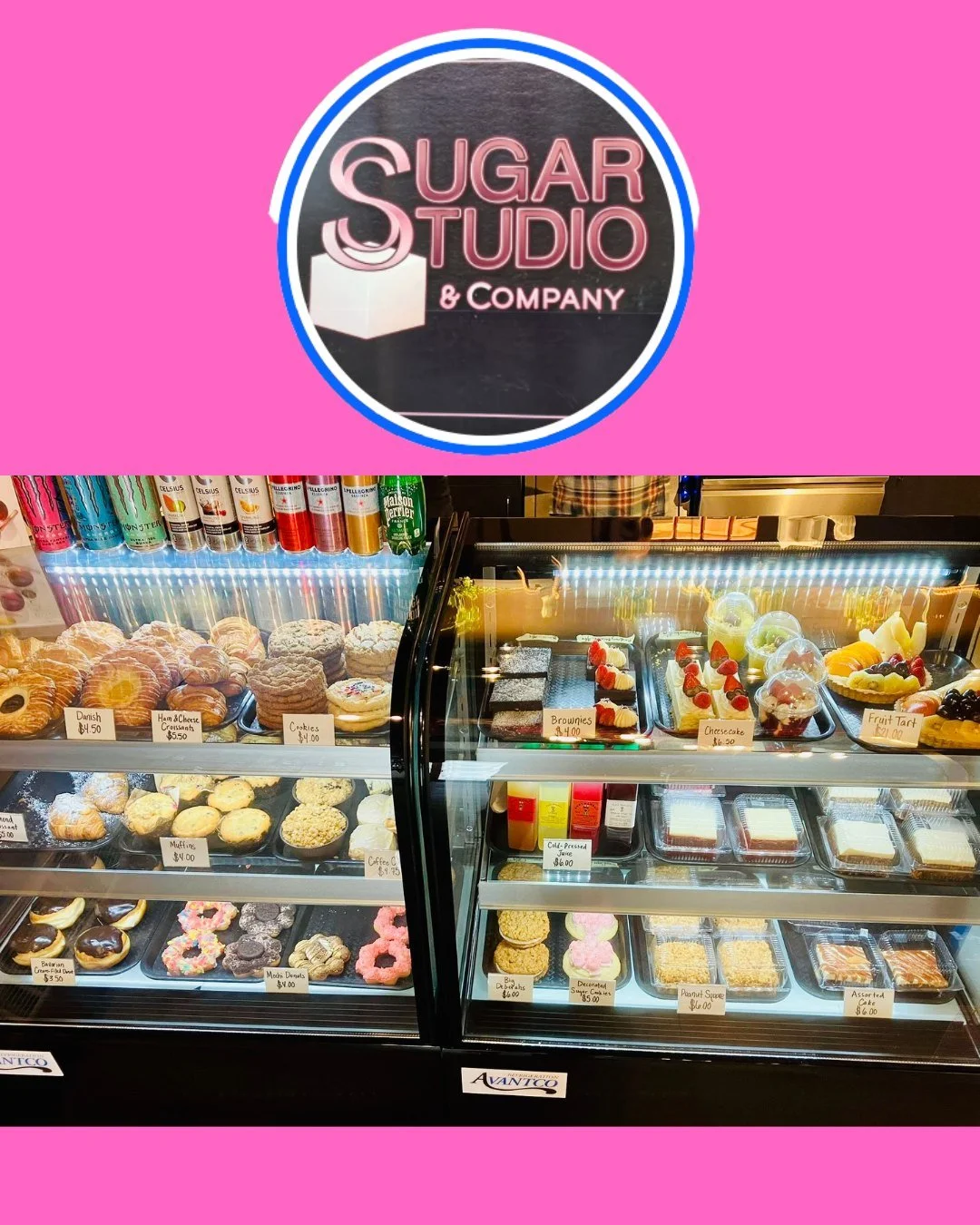 🍩🎂Sugar Studio☕️🍫

This week we are happy to feature Sugar Studio! Located in West Allis at 2201 S. 84th St., this previous pastry consulting business has now transformed into a brick-and-mortar space! They offer artisanal treats, pastries, chocol