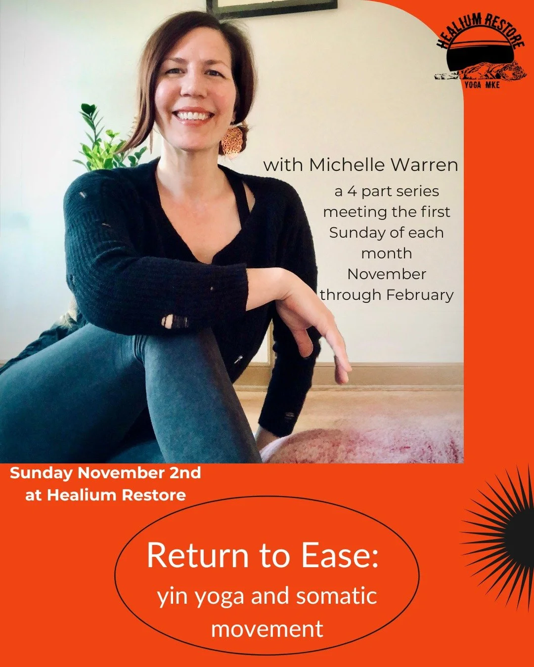 Return to Ease
A Retreat for the Nervous System

Join Michelle Warren at Healium Restore for Return to Ease: A Retreat for the Nervous System on Sunday November 2nd from 10:00-11:15am at Healium Restore.

This four-part series blends Somatic Movement