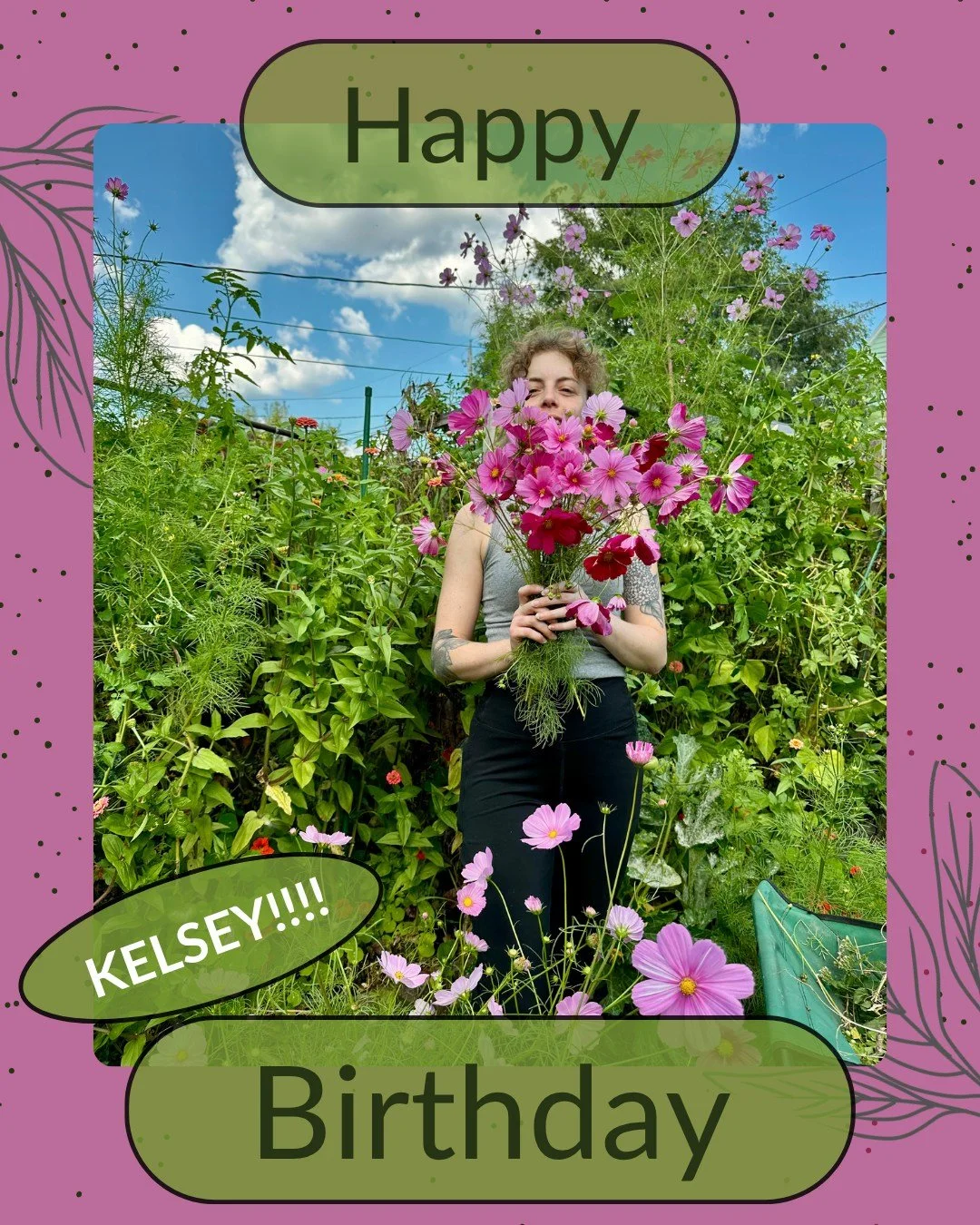 🎉Happy Birthday, Kelsey!🎉

Please join us in wishing Kelsey a very happy birthday today!

Kelsey is already dreaming about next summer &mdash; however she is looking forward to soup season! You can also find her snuggling up with her cat, Mimi, wor