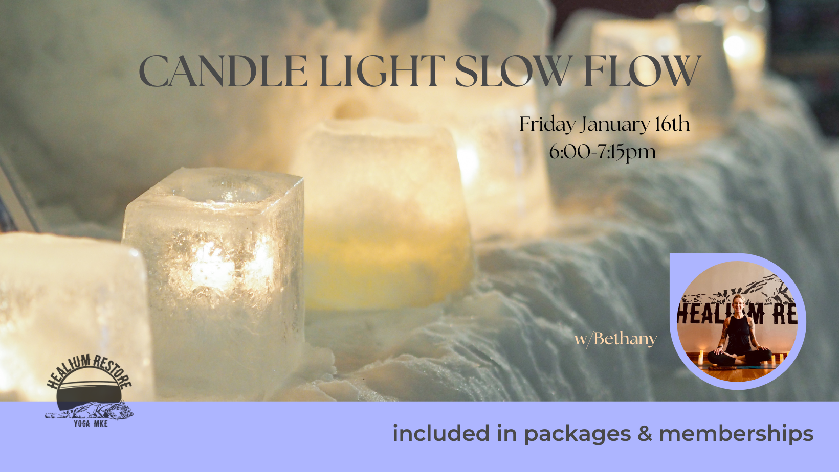 Candle Light Slow Flow w/ Bethany (January) 