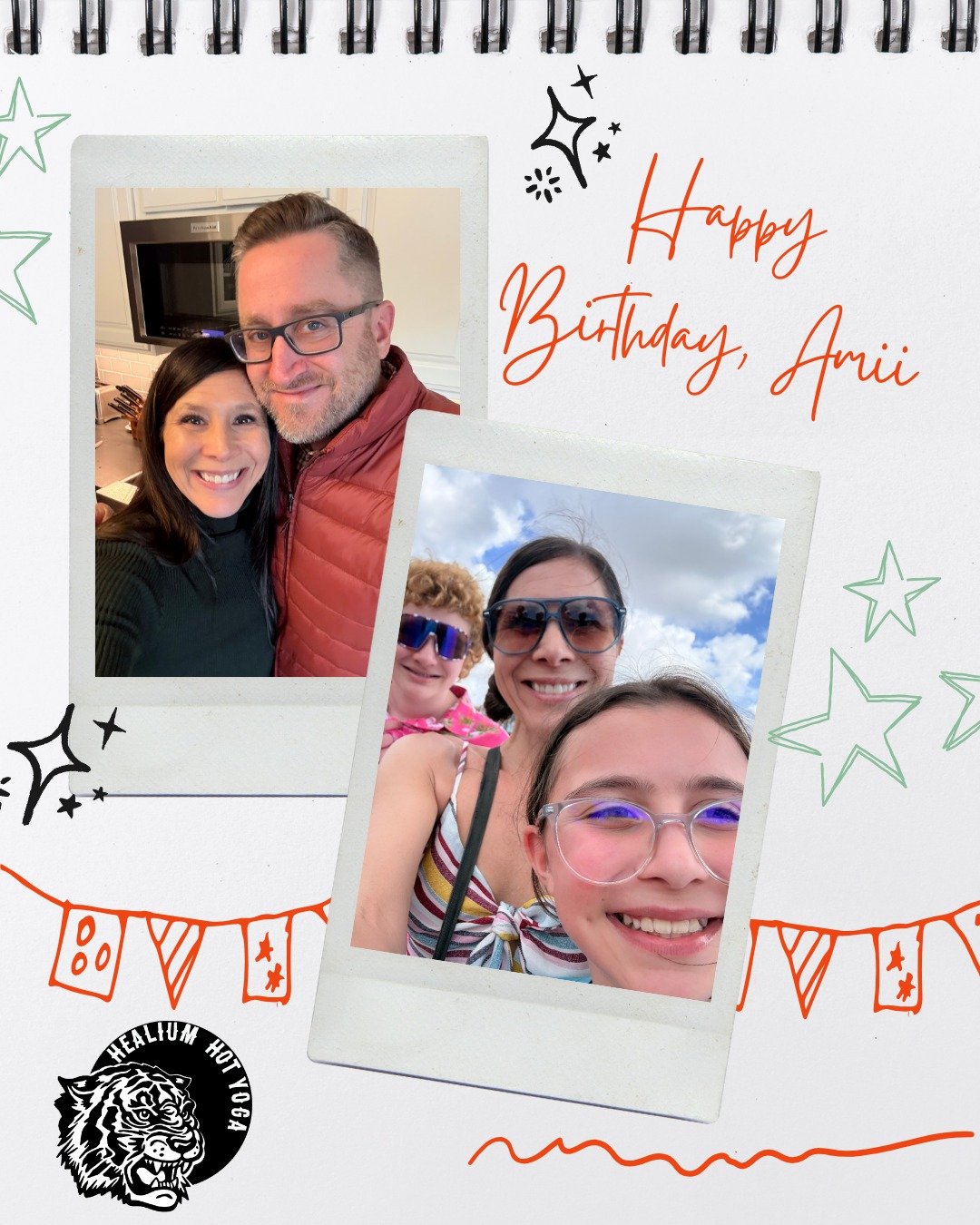 🎉 Happy Birthday, Amii! 🎉

&ldquo;I&rsquo;m fresh from Cura&ccedil;ao after scuba diving with my son Aiden and shelling with my daughter Abi. Life is beautifully chaotic, and I love sharing every minute of it with my husband Andy&mdash;from date ni