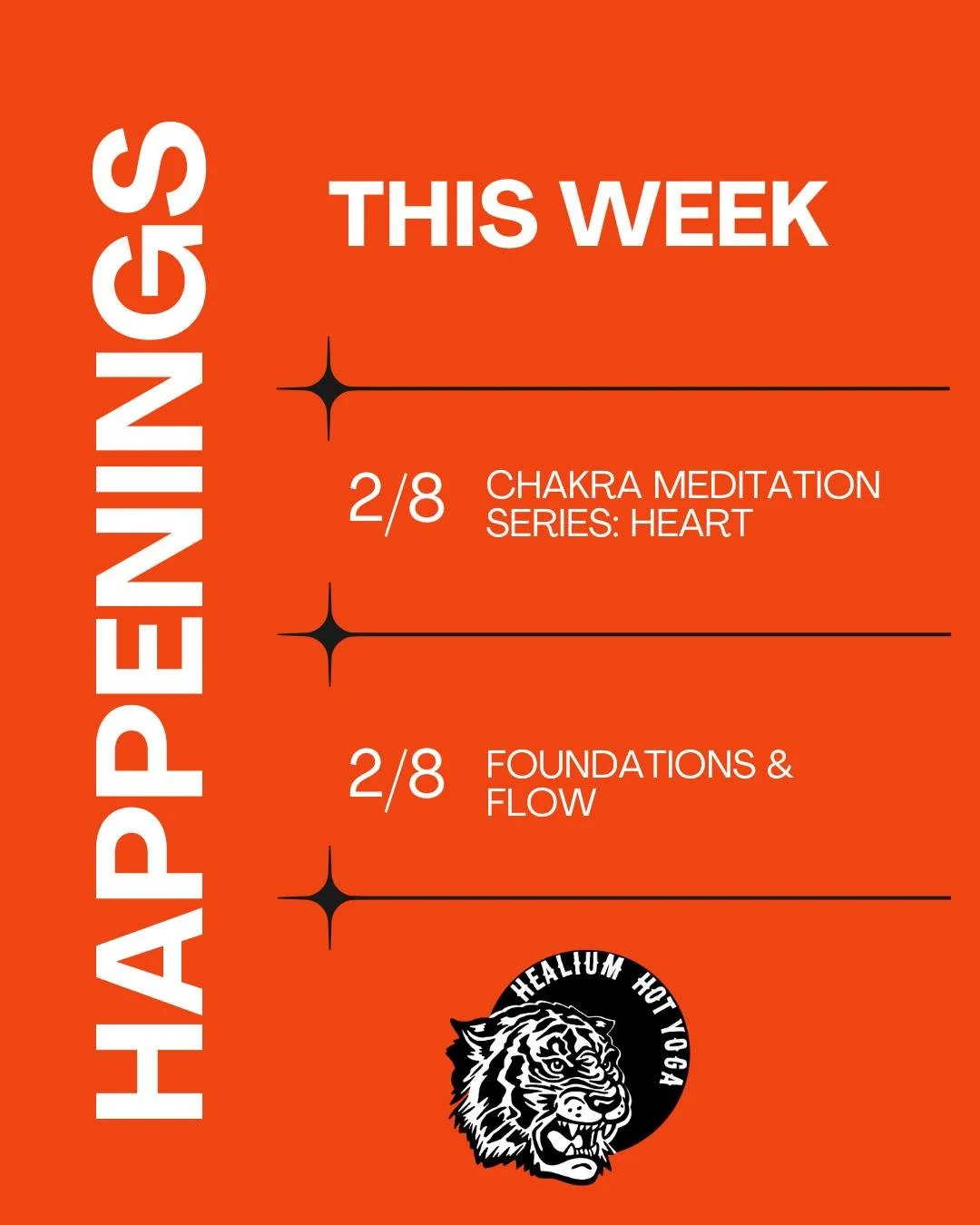 Check out the happenings at Healium this week! Learn more about them at www.healiumhotyoga.com/happenings ✨

 #healiumeverywhere #healiumbayview #Yoga #healiumhotyoga #healiumtrain