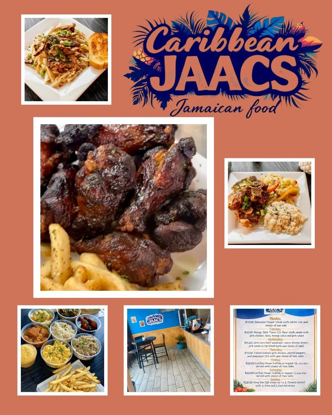 Caribbean Jaacs

This week we are happy to feature Caribbean Jaacs, a Jamaican and Caribbean restaurant located at 5901 West Burnham Street in West Allis. 
The restaurant, owned by Gretchen Huff and Chef Kevin Chester, opened in the summer of 2025 an