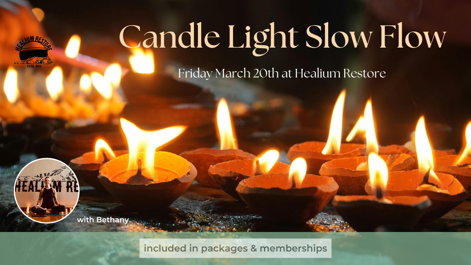 Candle Light Slow Flow w/ Bethany (March)