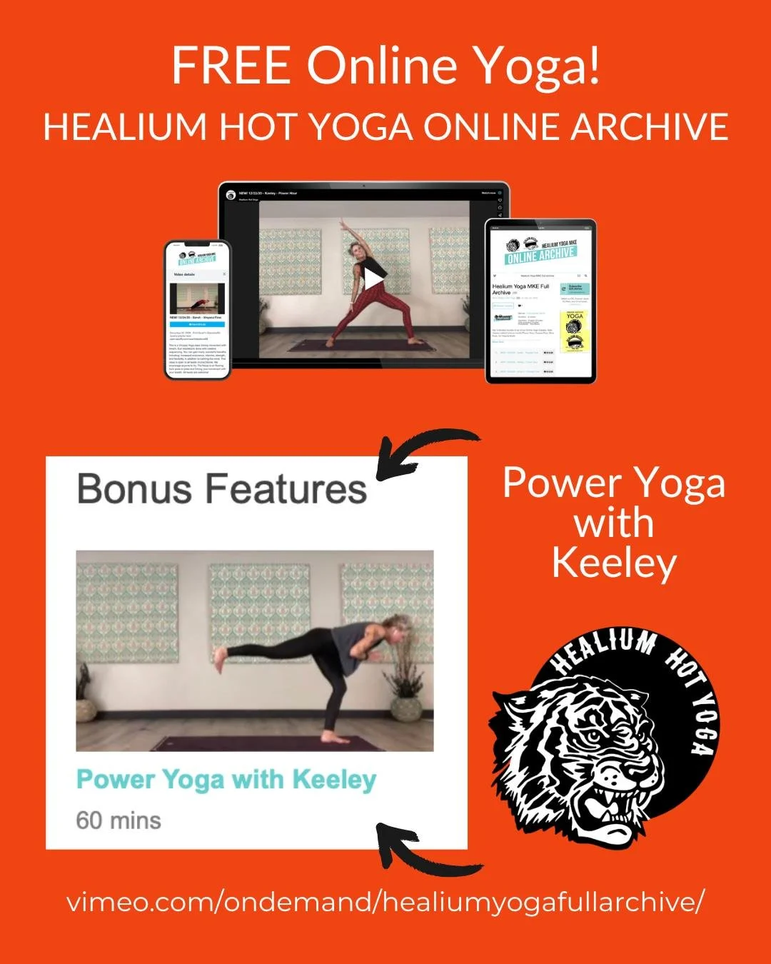 FREE Power Yoga

We&rsquo;re back to winter again so it&rsquo;s time to crank up the heat and join Keeley for a FREE Power Yoga session, recorded back at the beginning of March in &rsquo;21. 

No code, no membership. Just a digital device, you and yo