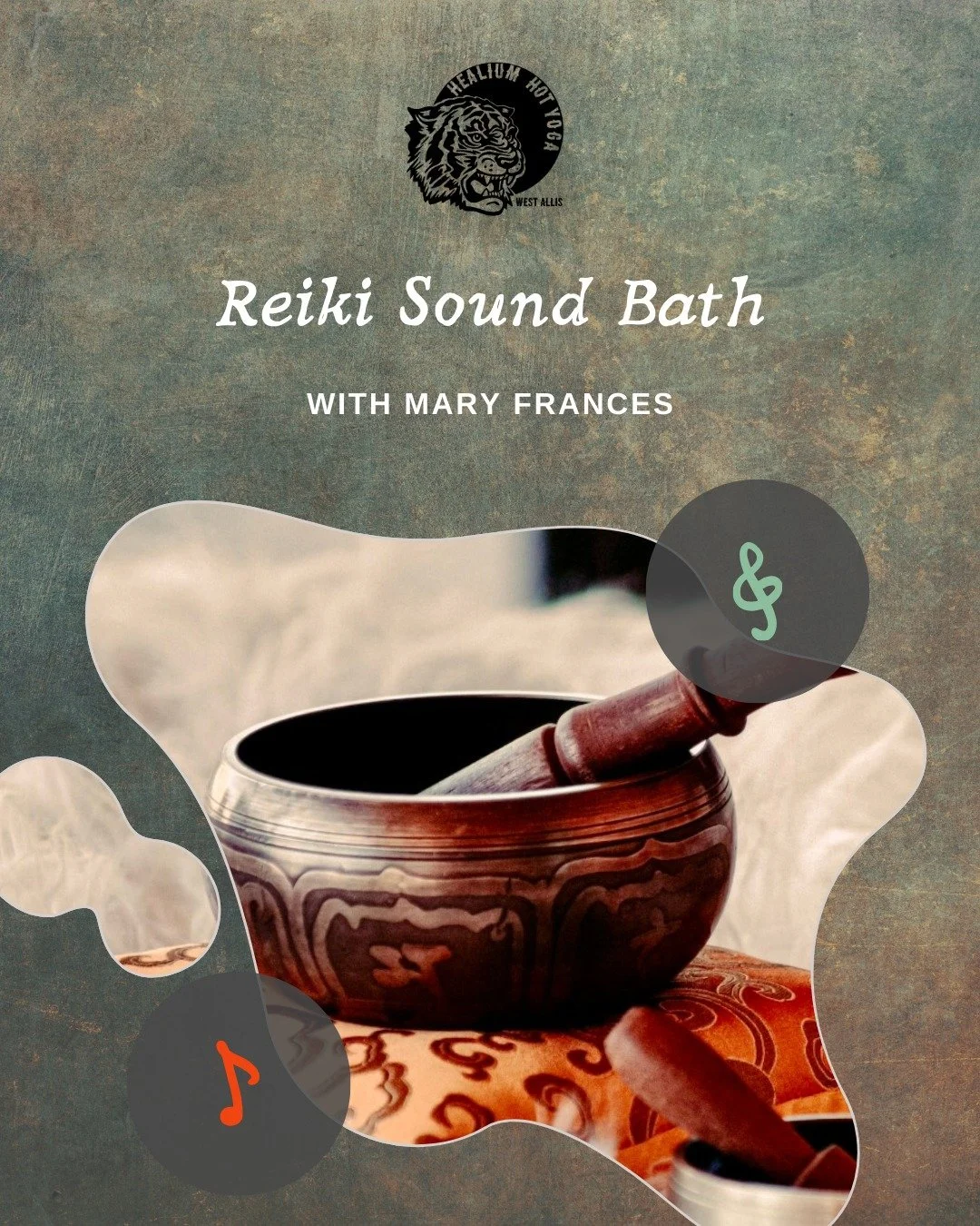 Join Mary Frances at Healium Hot Yoga &ndash; West Allis on Sunday, March 15th | 6:00&ndash;7:30pm for an immersive sound bath experience designed to guide you into deep relaxation and renewal.

Crystal singing bowls, chimes, and gongs create the sou