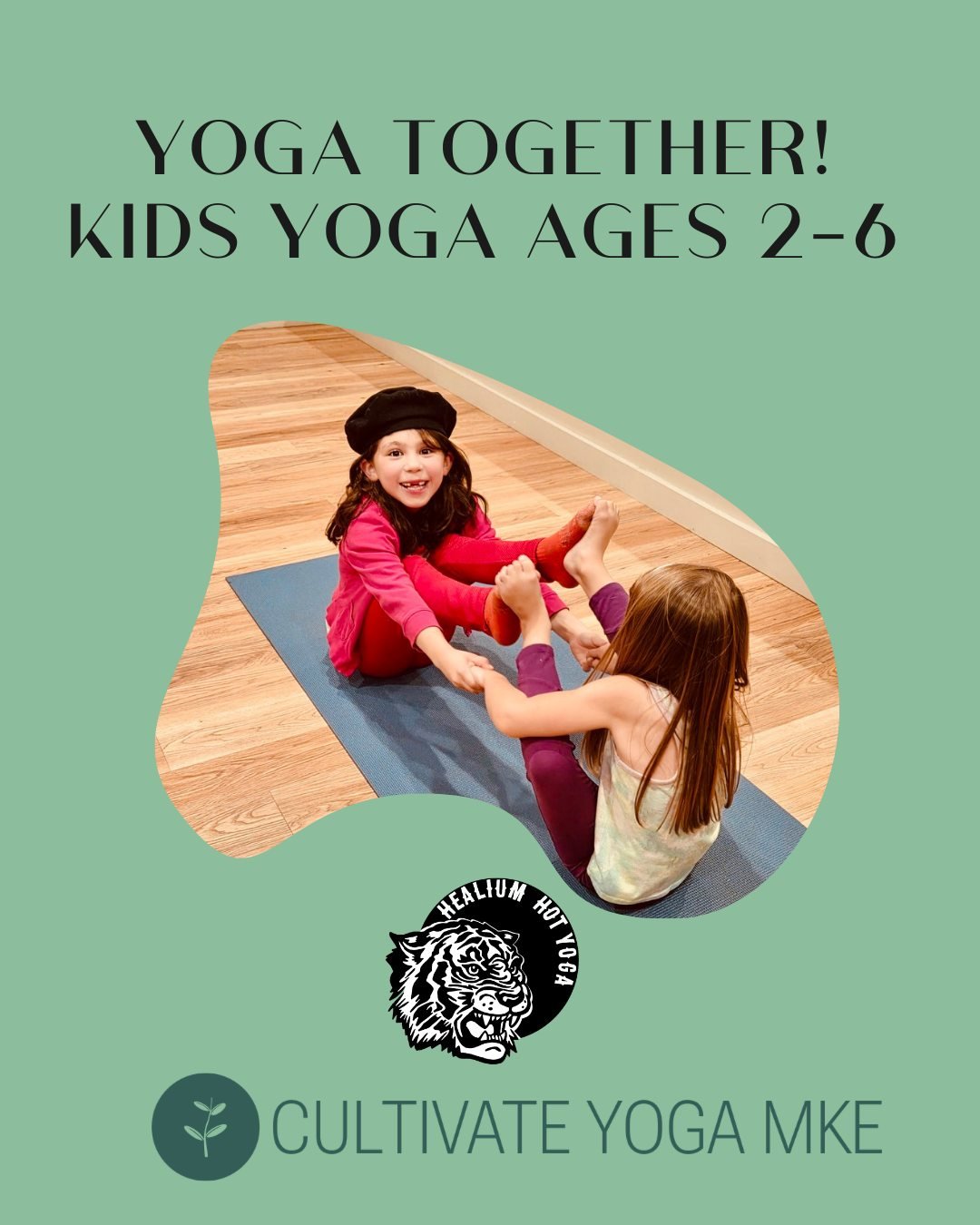 Little yogis + their grown-ups &mdash; this one&rsquo;s for you. 🌈🧘&zwj;♀️

Join Holly of Cultivate Yoga MKE for a playful, heart-centered class designed for kids ages 2&ndash;6 and their parent/caregiver. Together, you&rsquo;ll explore yoga poses,