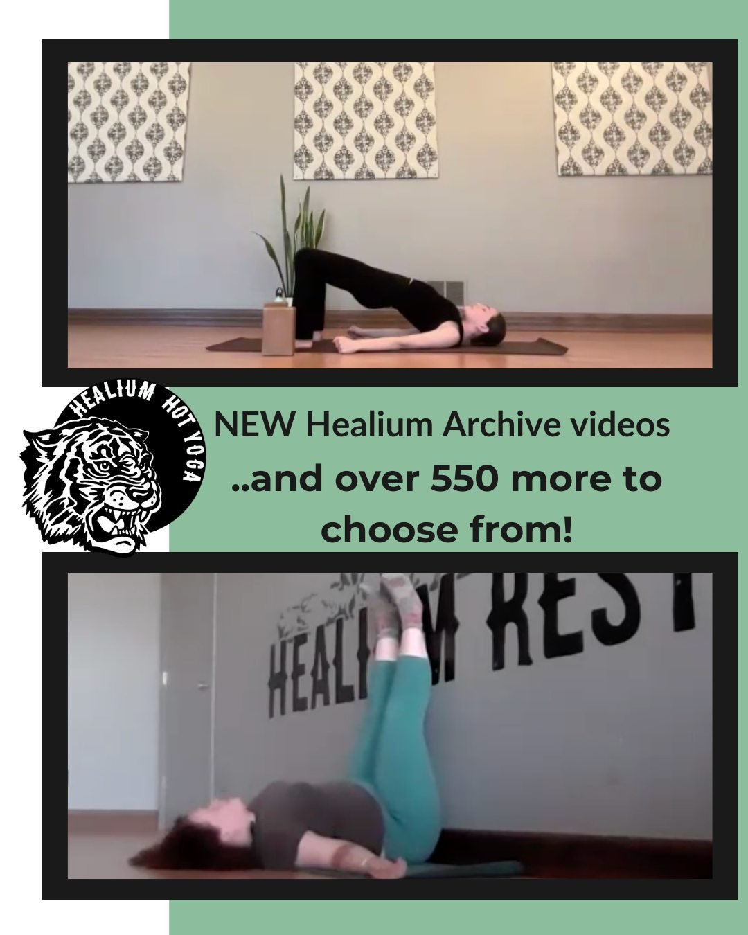 📹NEW Healium Archive videos📹

We&rsquo;ve just added new videos to Healium&rsquo;s Online Archive - 550+ videos and counting!

Join Bridget for a 30 minute Tapas-focused energizing Vinyasa Flow and Lisa for a 45 minute Yin Yoga at the wall practice