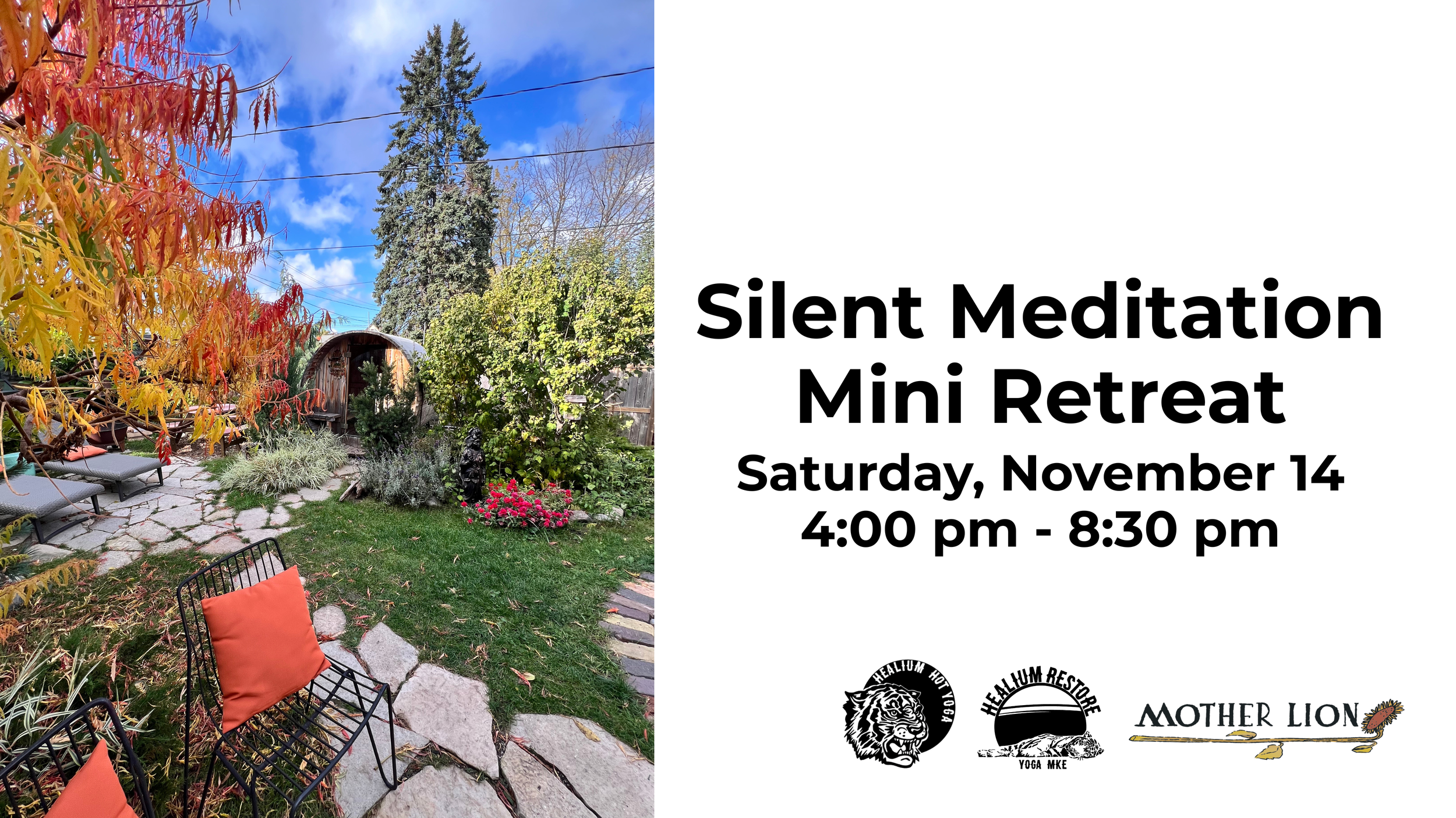 Silent Meditation Mini Retreat @ Mother Lion w/ Bethany