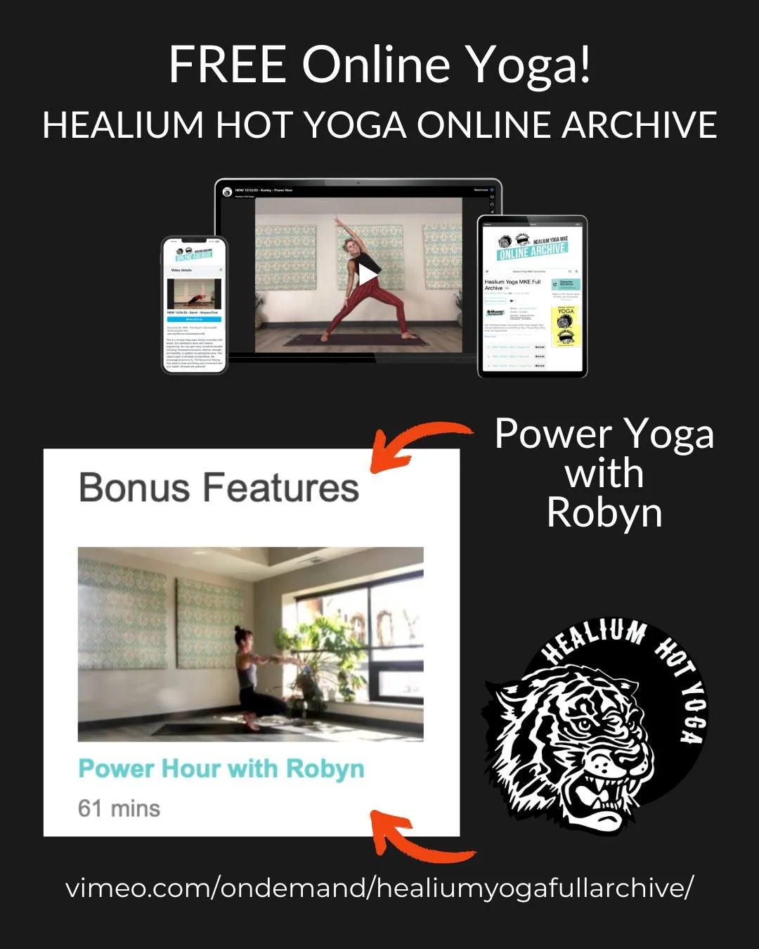 FREE Power Yoga

We&rsquo;re celebrating Robyn&rsquo;s birthday this week and to kick it off, here&rsquo;s an hour of POWER with Robyn from back in March &rsquo;20. Get sweaty and have some fun! 

No code, no membership. Just a digital device, you an