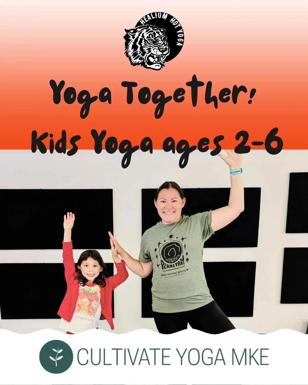 Join Holly from Cultivate Yoga MKE for a playful and engaging class designed for little ones ages 2&ndash;6 and their parents or caregivers.

Through yoga poses, mindfulness practices, games, and activities, kids and their grown-ups will explore ways