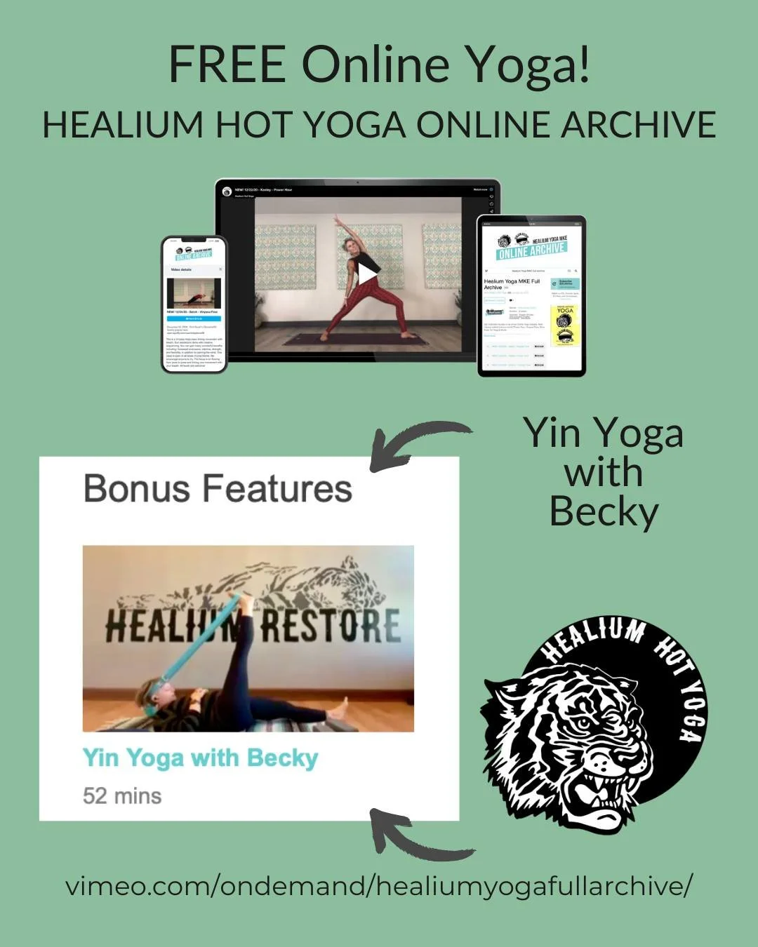 Free Online Yin Yoga

Give your neck and shoulders some TLC this week with a FREE 50 minute Yin Yoga session with Becky. 

No code, no membership. Just a digital device, you and your mat (plus maybe some pillows and blankets, blocks and straps, possi