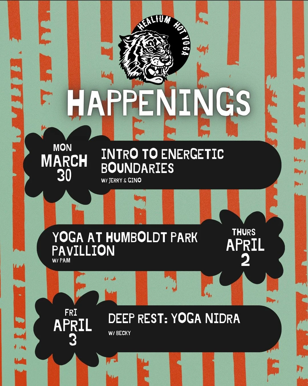 Big energy coming your way this week at Healium&hellip; we&rsquo;ve got something for every mood. Whether you&rsquo;re looking to learn, move, or fully unwind&hellip; this is your sign to get on your mat. 

Sign up via MindBody! See you on the mat 💪