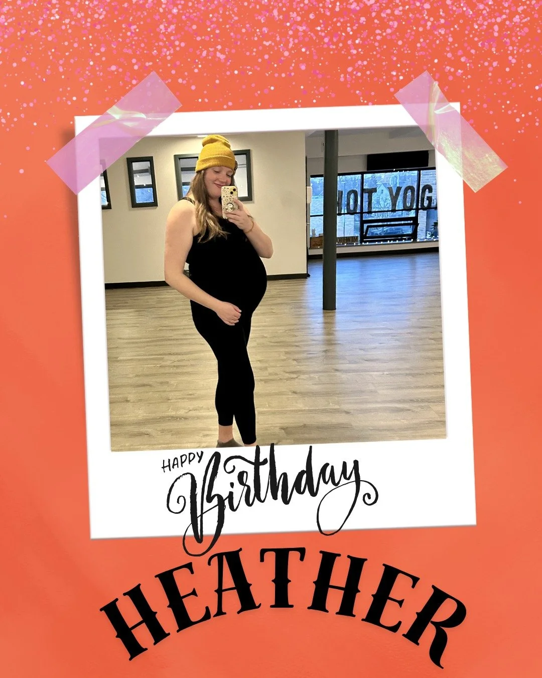 🎉Happy Birthday Heather!🎉

Heather is 39 today! She has been staying busy growing twins (due any minute now - maybe even today 🤩!), teaching yoga (made it to 34 weeks!), hiking and spending lots of time with family while giving into her biggest cr