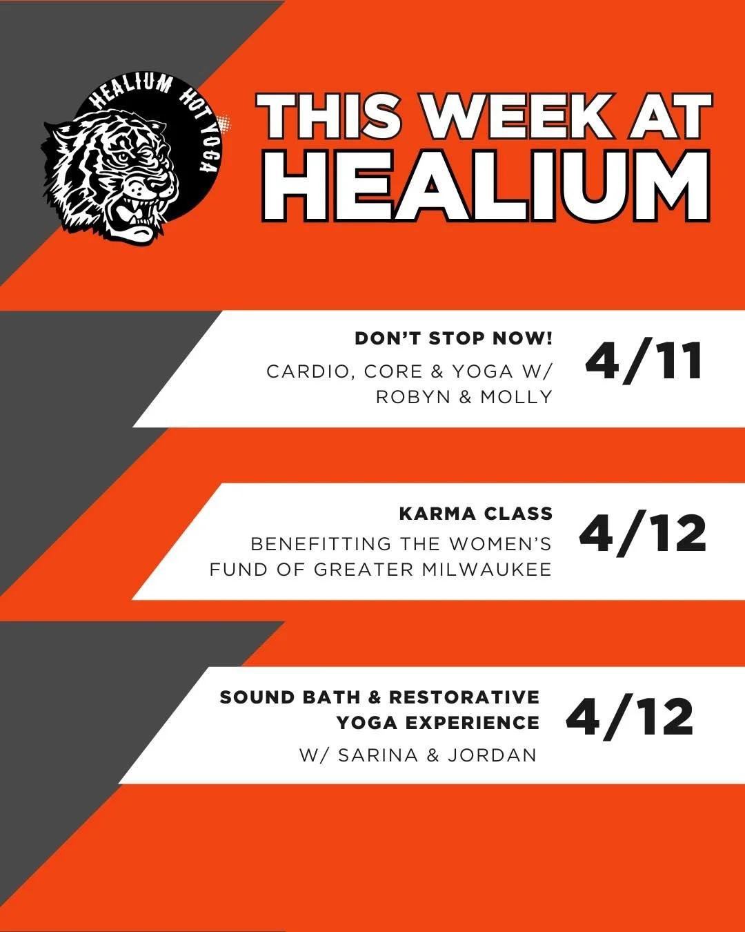 Check out what's happening in the Healium world this week! Sign up via Mindbody.

For more info: www.healiumhotyoga.com/happenings 

 #healiumeverywhere #bayviewwi #Yoga #milwaukee #hhywa #BestofMilwaukee2025 #healiumtrain #healiumhotyogawestallis #b