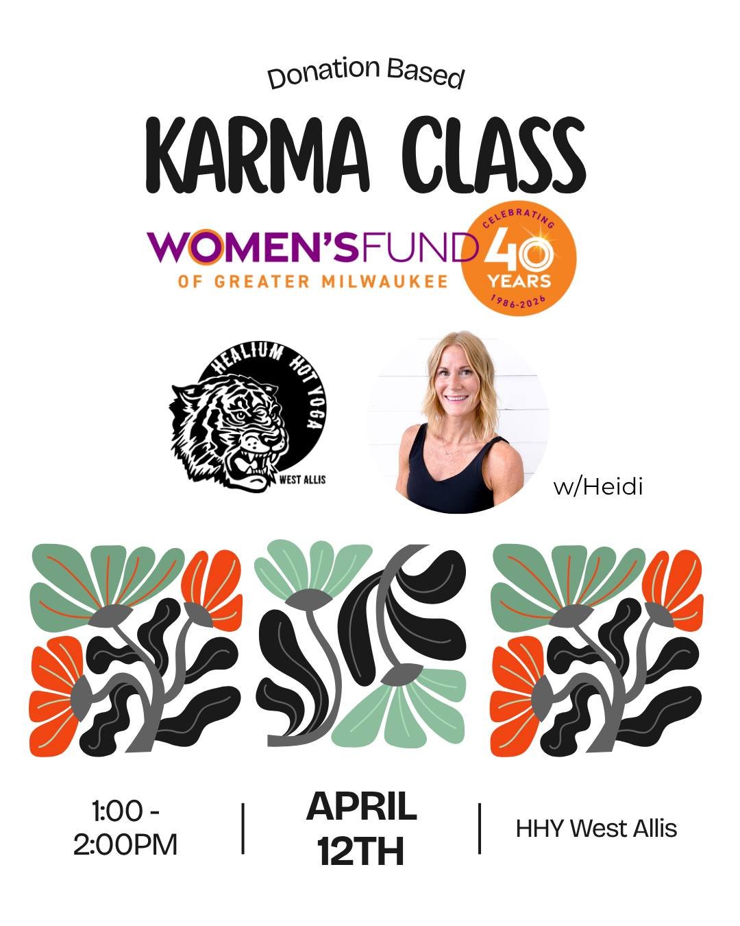 ✨ Karma Class: Ripples of Change w/ Heidi ✨

Move with purpose. Be part of something bigger.

Join Heidi this coming Sunday for a 60-minute Vinyasa Flow exploring the 2nd + 3rd chakras&mdash;the centers of creativity, confidence, and empowered action
