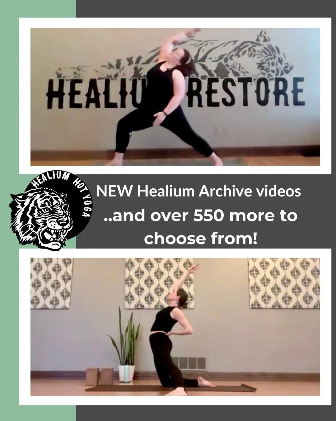 📹NEW Healium Archive videos📹

We&rsquo;ve just added new videos to Healium&rsquo;s Online Archive - 550+ videos and counting!

Join Lisa for a 50 minute Slow Flow and Bridget for a 30 minute Vinyasa practice that focuses on fluid backbends. 

Get u