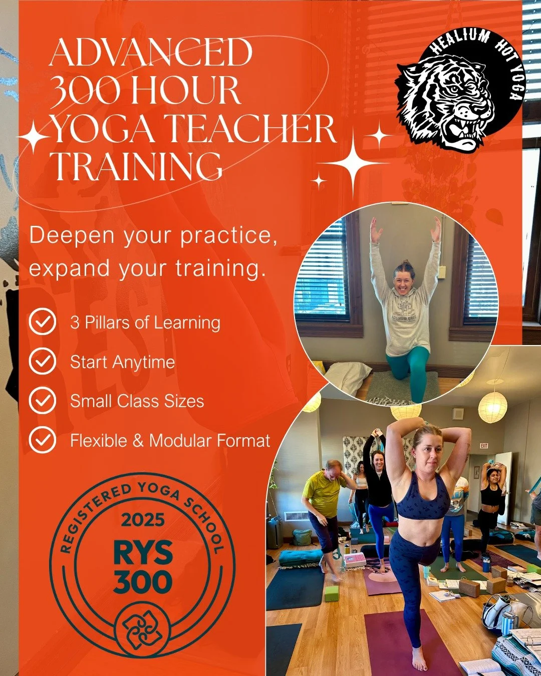 ✨ 300-Hour Advanced Teacher Training ✨

Deepen your practice. Expand your teaching.

Ready for your next level? Healium&rsquo;s 300-hour training is a transformative experience for teachers and dedicated practitioners looking to grow.

Rooted in ligh