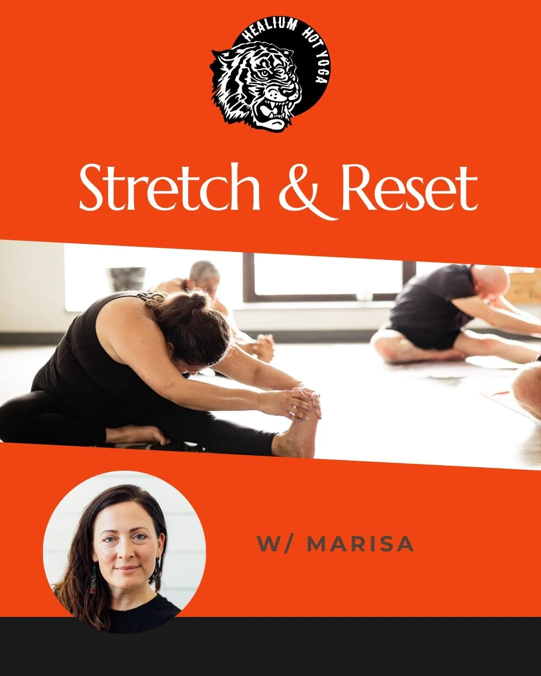 ✨ Friday Stretch + Reset w/ Marisa ✨

Join her this coming Friday for a gently heated stretch + flow to help you unwind and reset before the weekend.

We&rsquo;ll begin with deep stretching, then move into gentle, intentional movement&mdash;the perfe